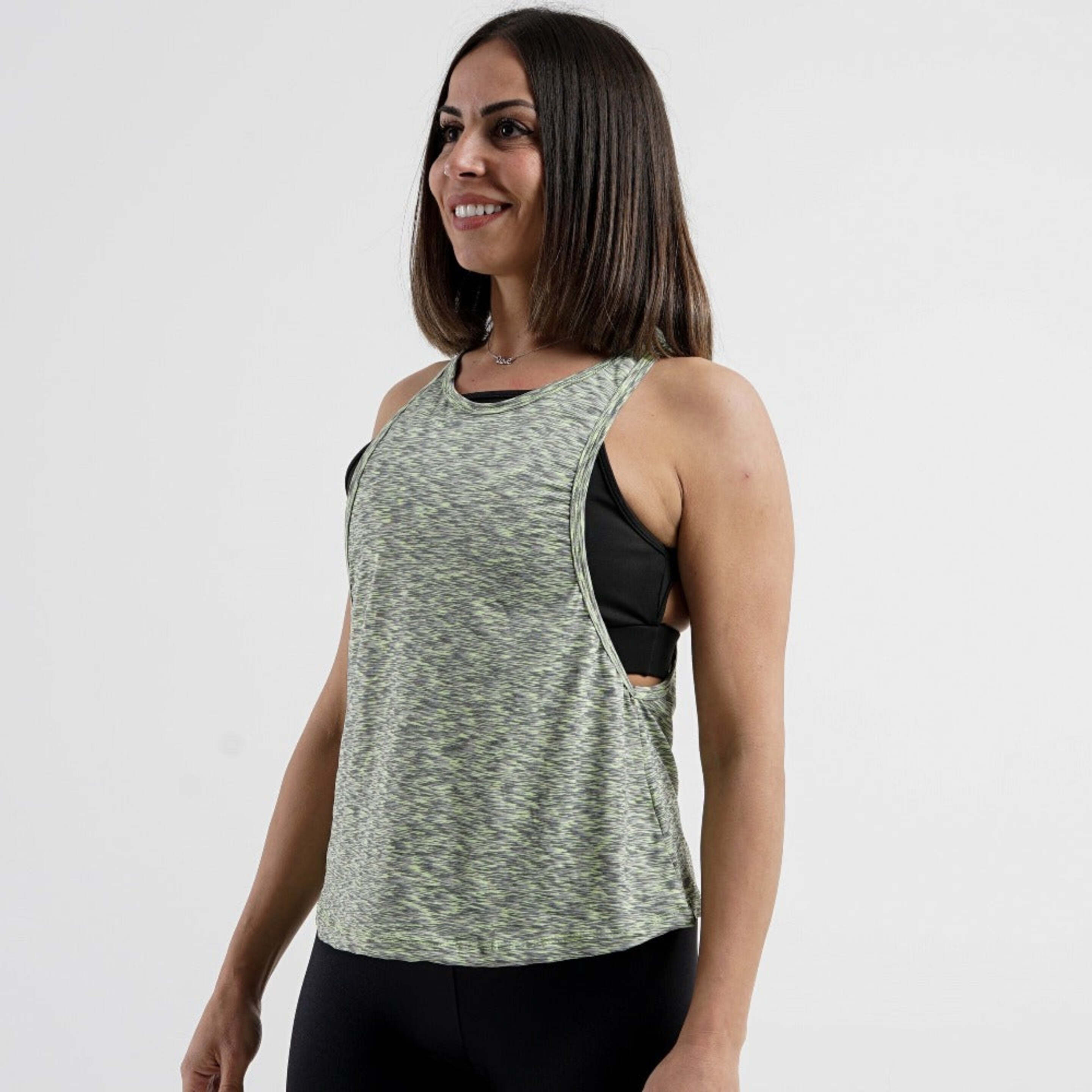 Camiseta Forza De Tirantes - Verde Oliva - Camiseta Fitness Mujer  MKP