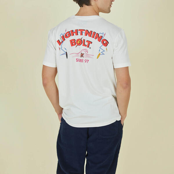 Camiseta De Manga Corta Lightning Bolt Groms 97 T-shirt - Confort Y Calidad Portuguesa  MKP