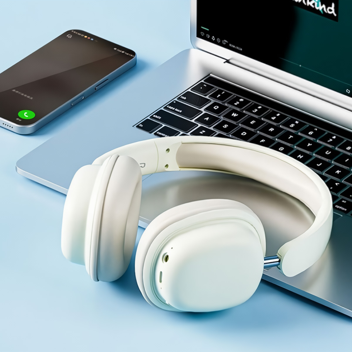 Auscultadores Bluetooth Klack Inalámbricos Sy-t1 Dobrável Com Microfone Amovível E Bateria Com Autonomia De 20h - Azul