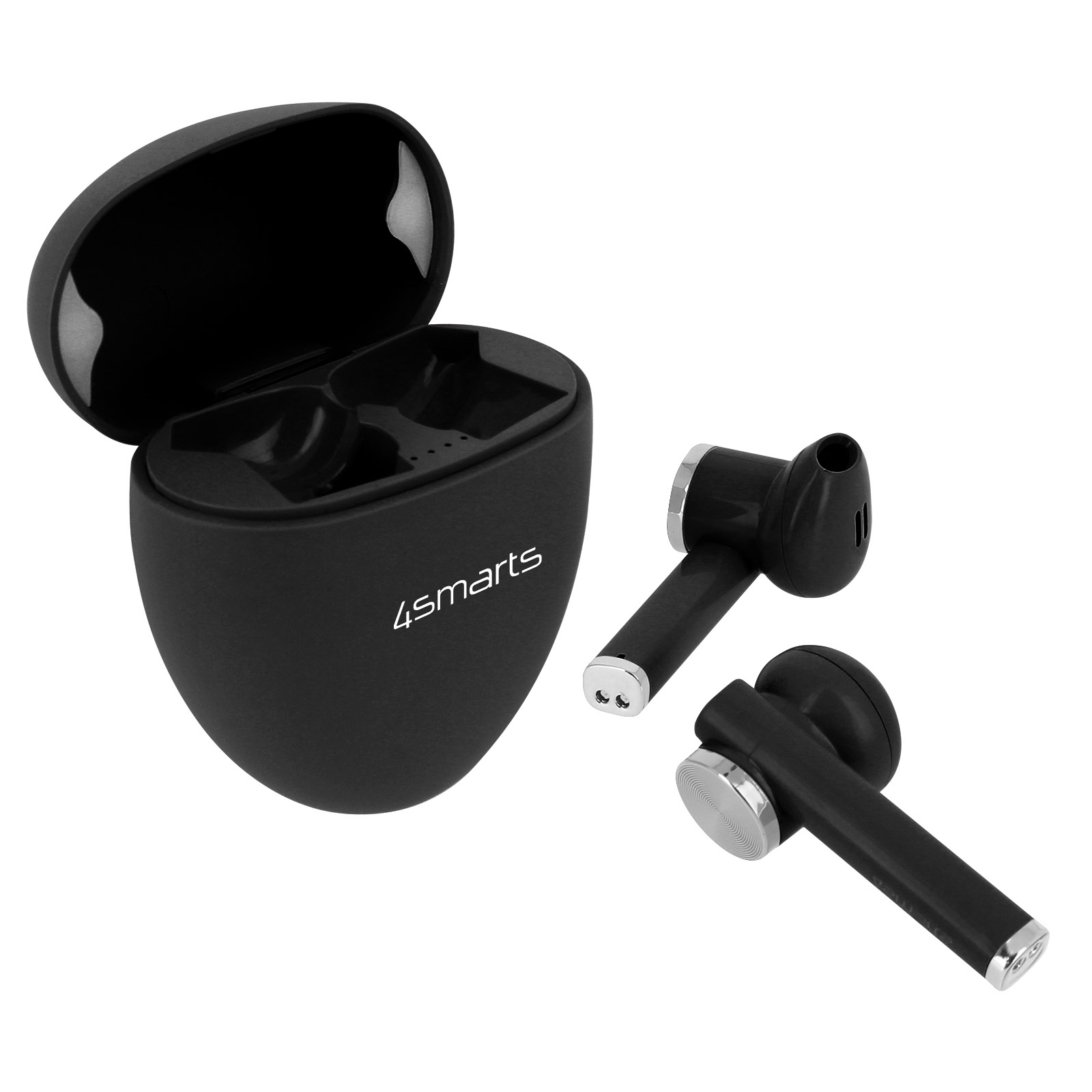 Auriculares Bluetooth Estuche De Carga 4smarts Pebble Series - Negro - negro - 