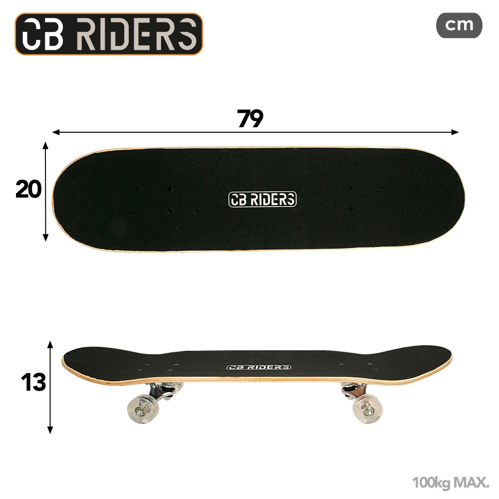 Skateboard Cb Riders 4 Ruedas 79 Cm