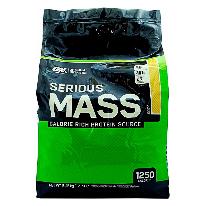 Gainer Serious Mass 5,5kg Optimum Nutrition | Banana