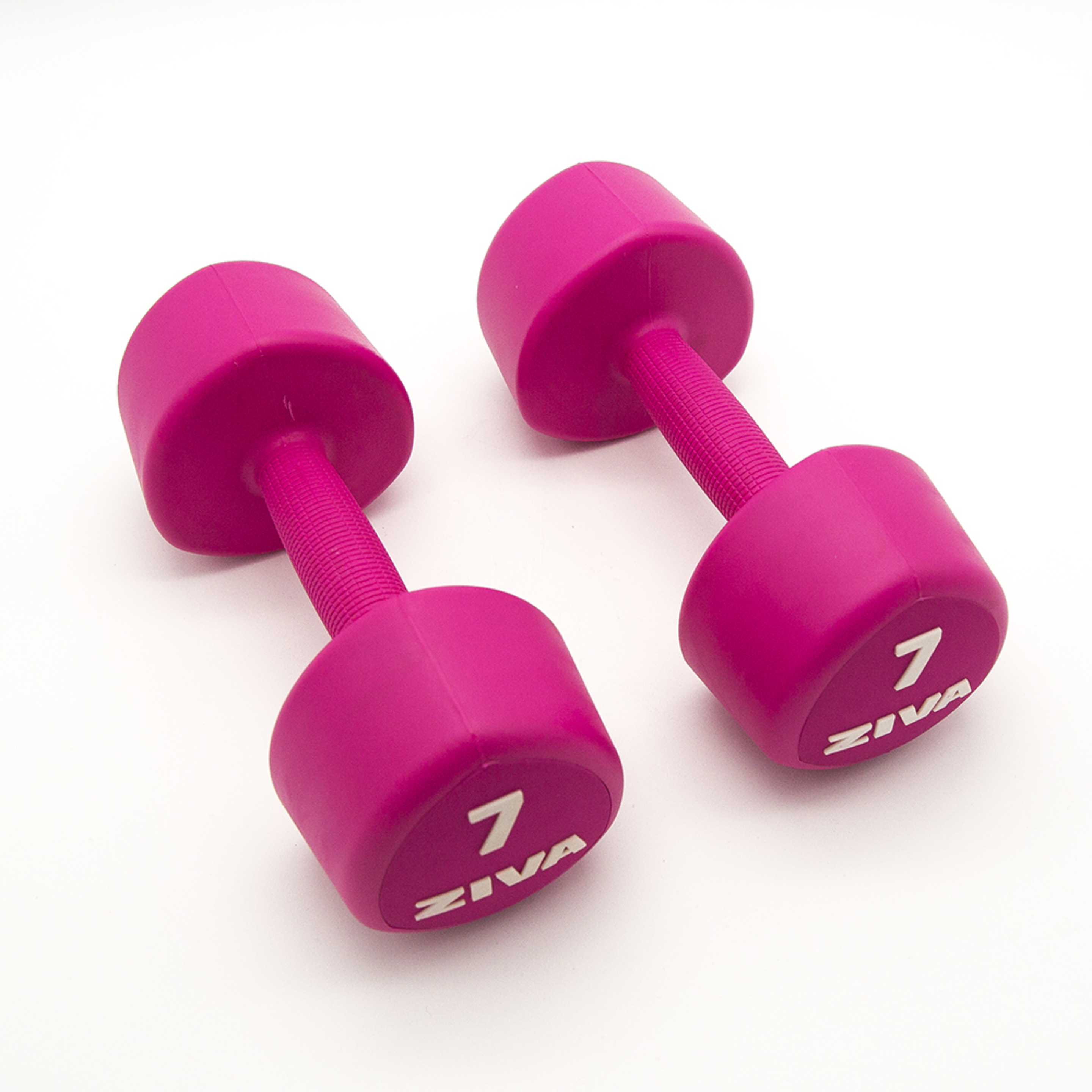 2 Mancuernas De 7 Kg Ziva Chic Studio Rosa