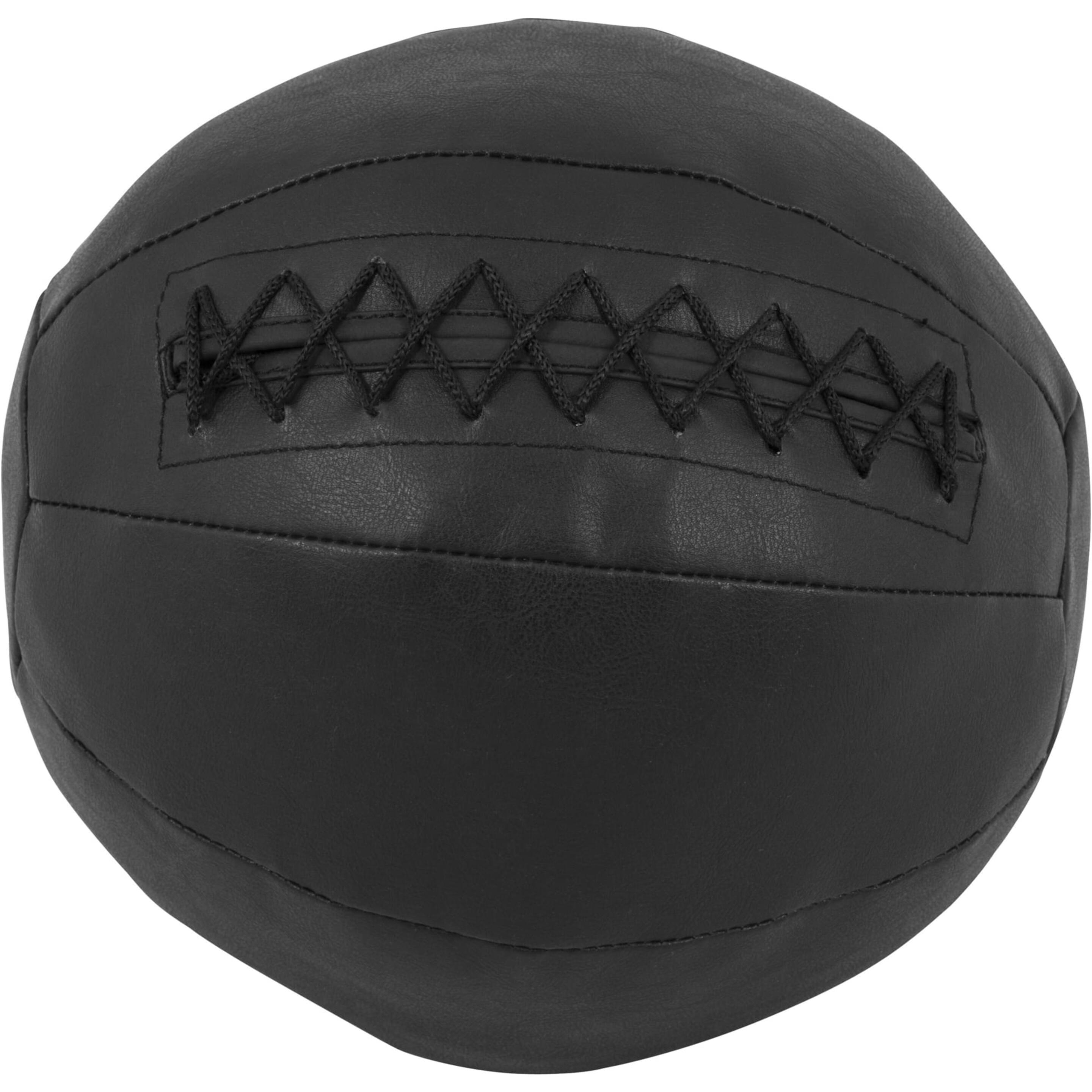 Balón Medicinal De Cuero 5 Kg Gorilla Sports - Negro  MKP