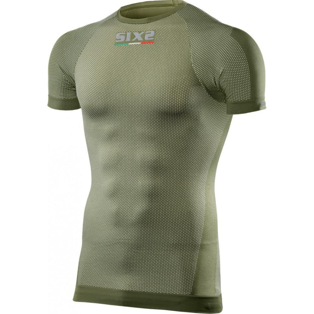 Camiseta Tecnica Carbon Underwear Sixs Ts1 - verde-militar - 
