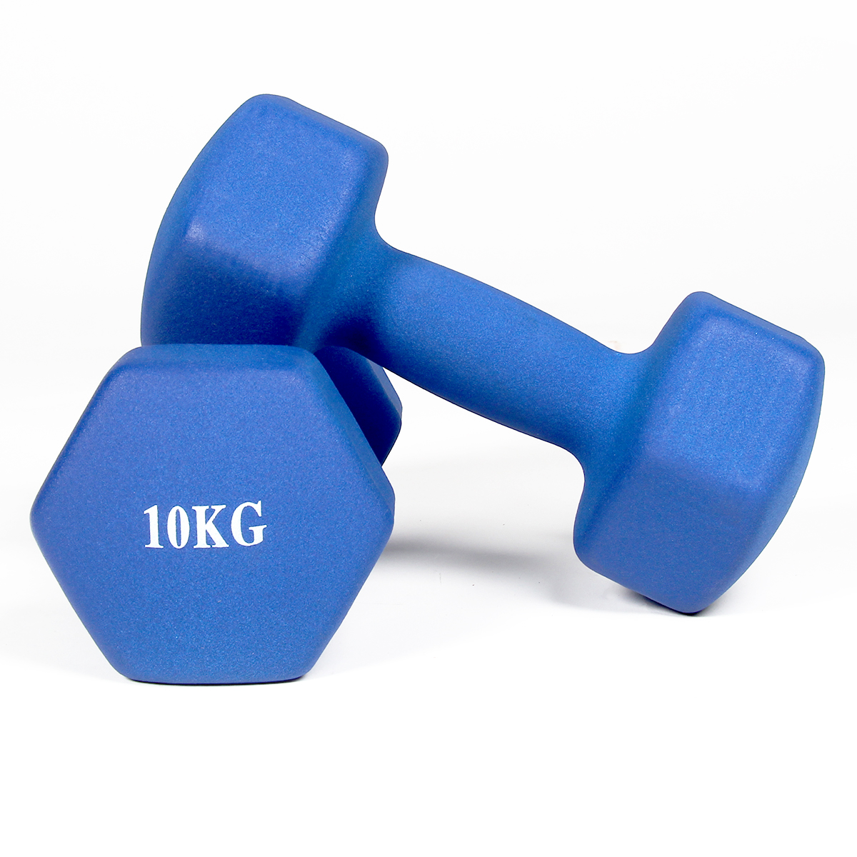 Halteres De Neoprene Para Musculação E Fitness (conjunto De 2) | 2 X 10 Kg - azul - 