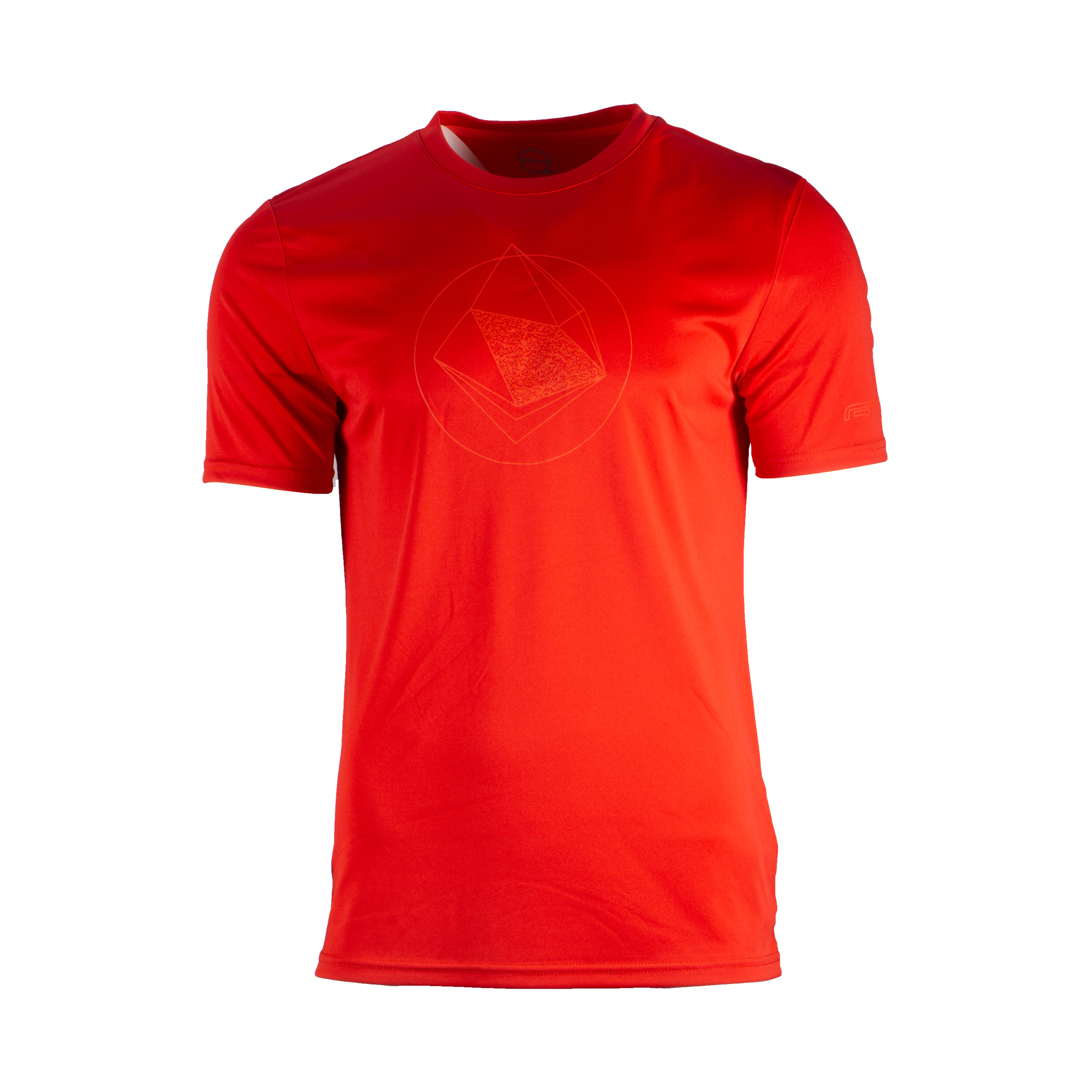Camiseta Multiesportiva Básica Gts 211821m Para Corrida, Trial E Caminhada - rojo - 