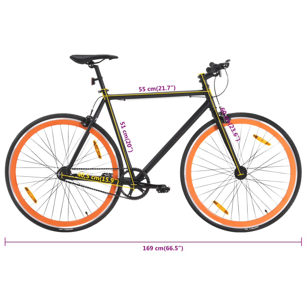 Bicicleta Vidaxl Con Un Ligero Cuadro De Aluminio 700c 51 Cm