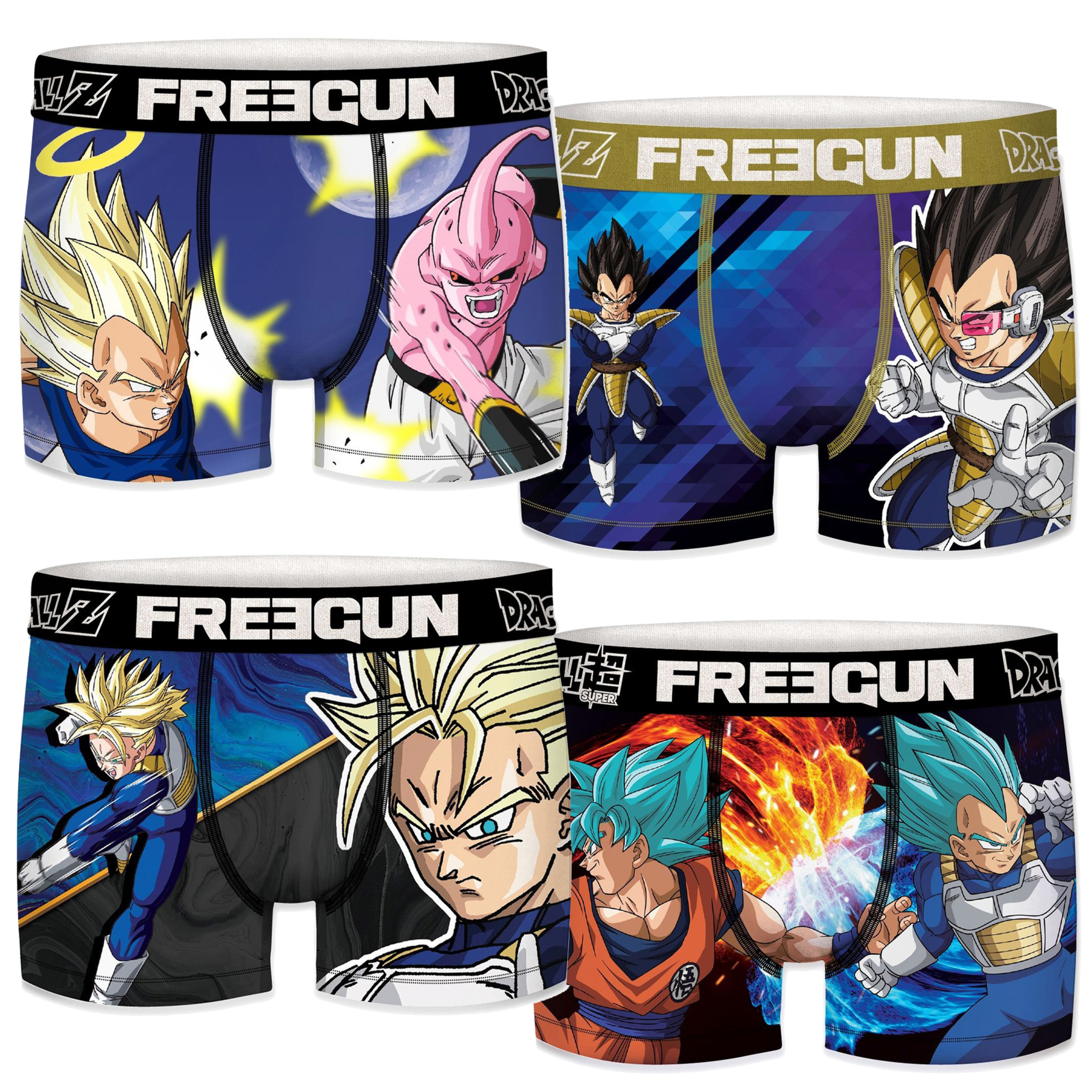 Pack 4 Calzoncillos Freegun Vegeta