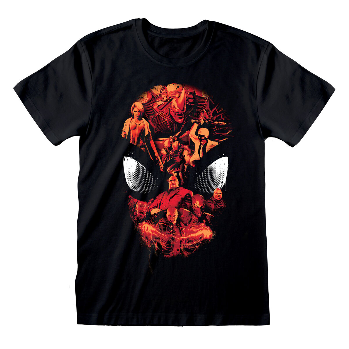 Camiseta De Manga Corta Spider-man Character Roster - negro - 