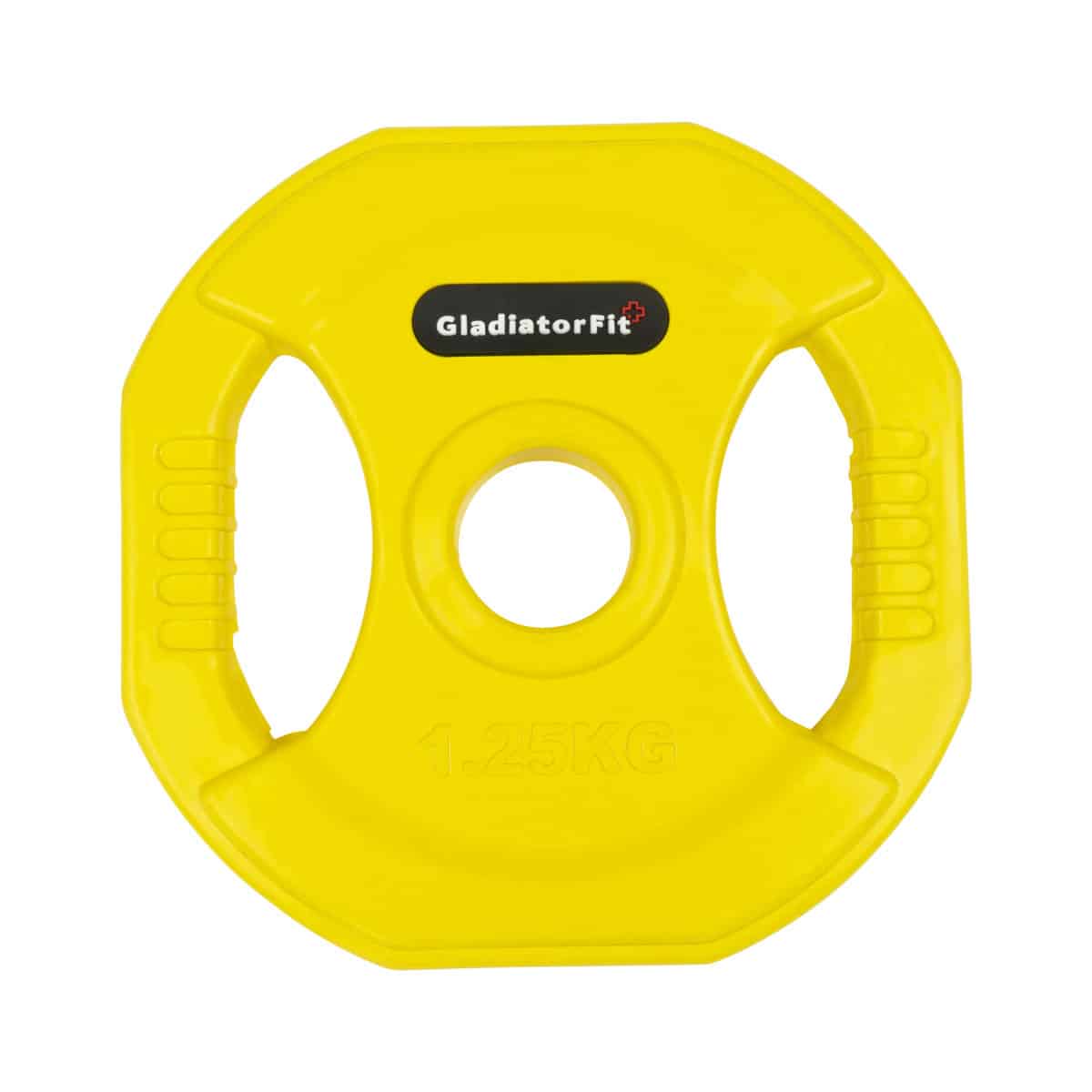 Disco De Peso De La Bomba Con Revestimiento De Goma Y Asas De Ø 31mm Gladiatorfit - amarillo - 
