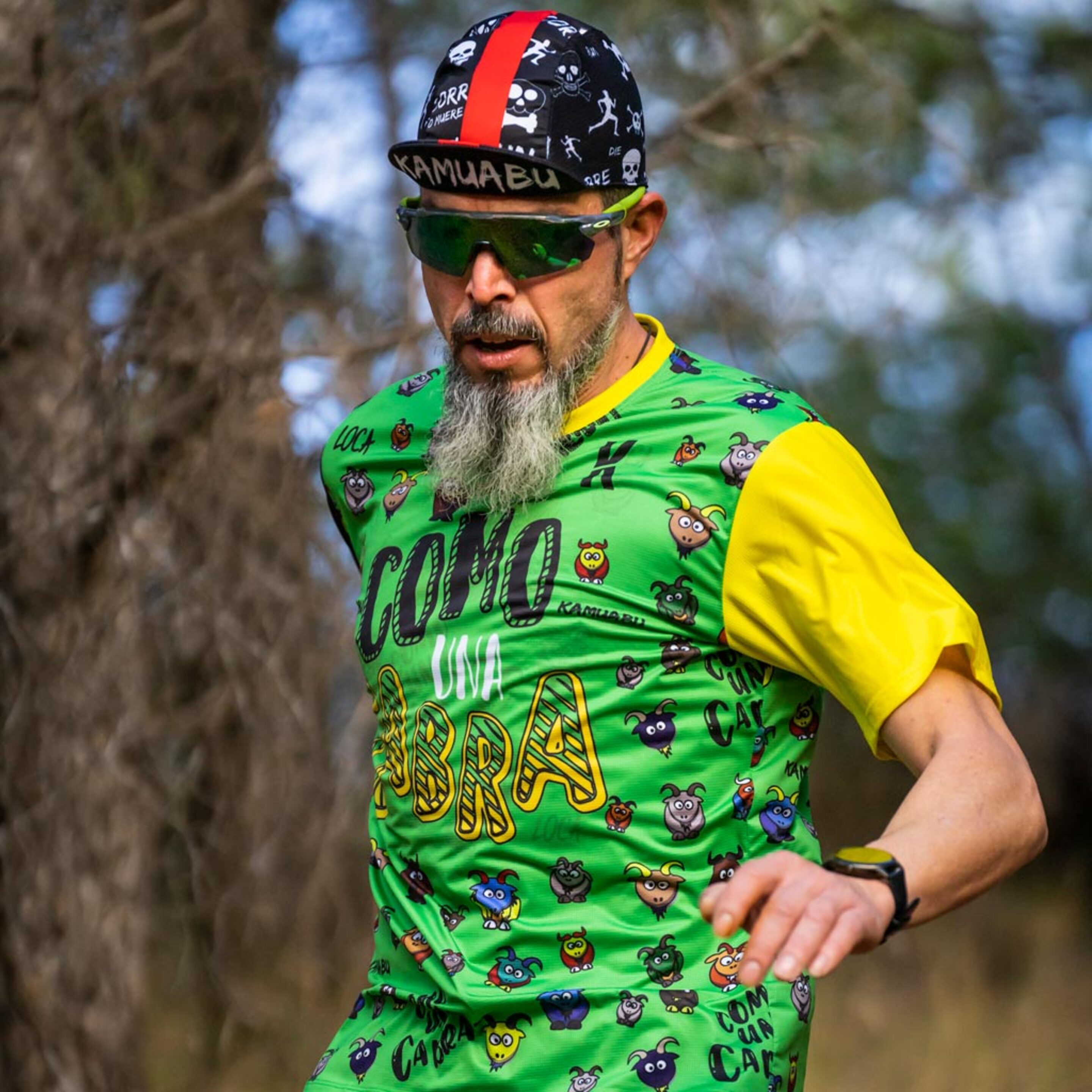 Camiseta Elite Fit Para Corrida E Trail #comounacabra Green - Man
