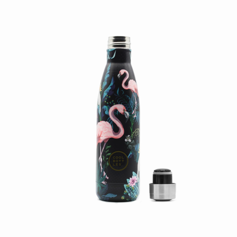 Botella Térmica Acero Inoxidable Cool Bottles - Tropical Flamingo Navy