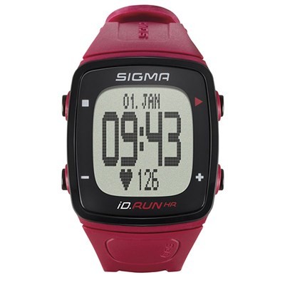 Pulsometro + Gps + Podometro Sigma Id Run Hr Rojo