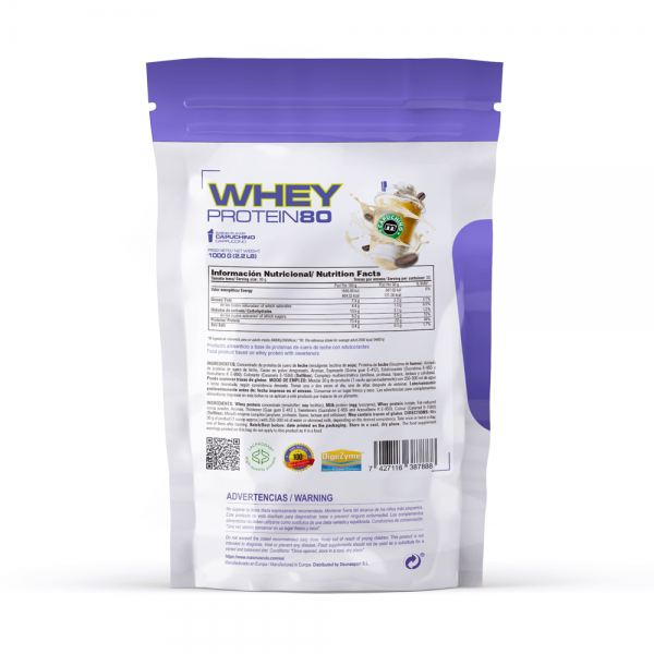 Whey Protein80 - 1kg De Mm Supplements Sabor Capuchino