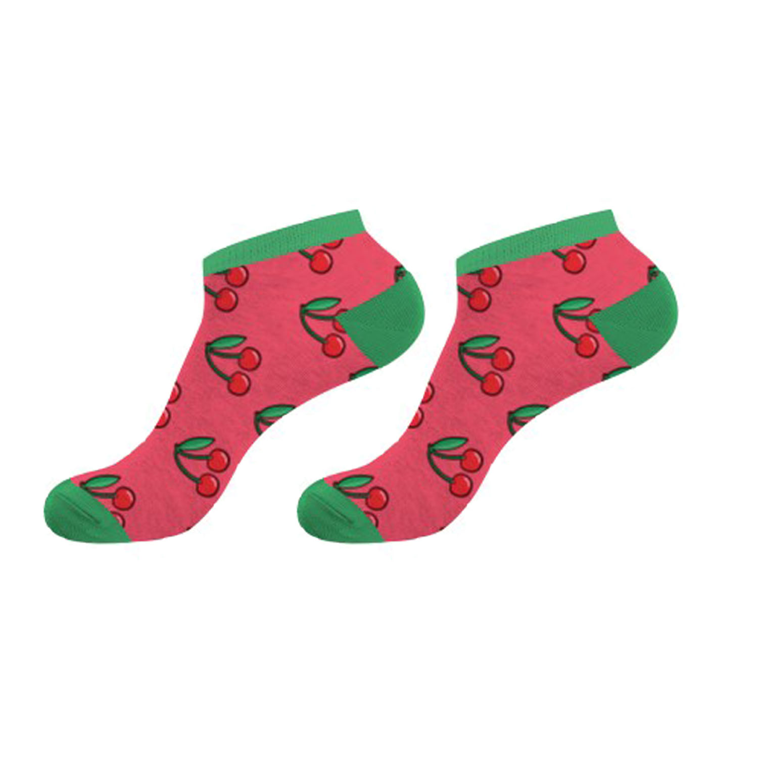 Par De Calcetines Crazy Socks Para Mujer Cherry2 - multicolor - 