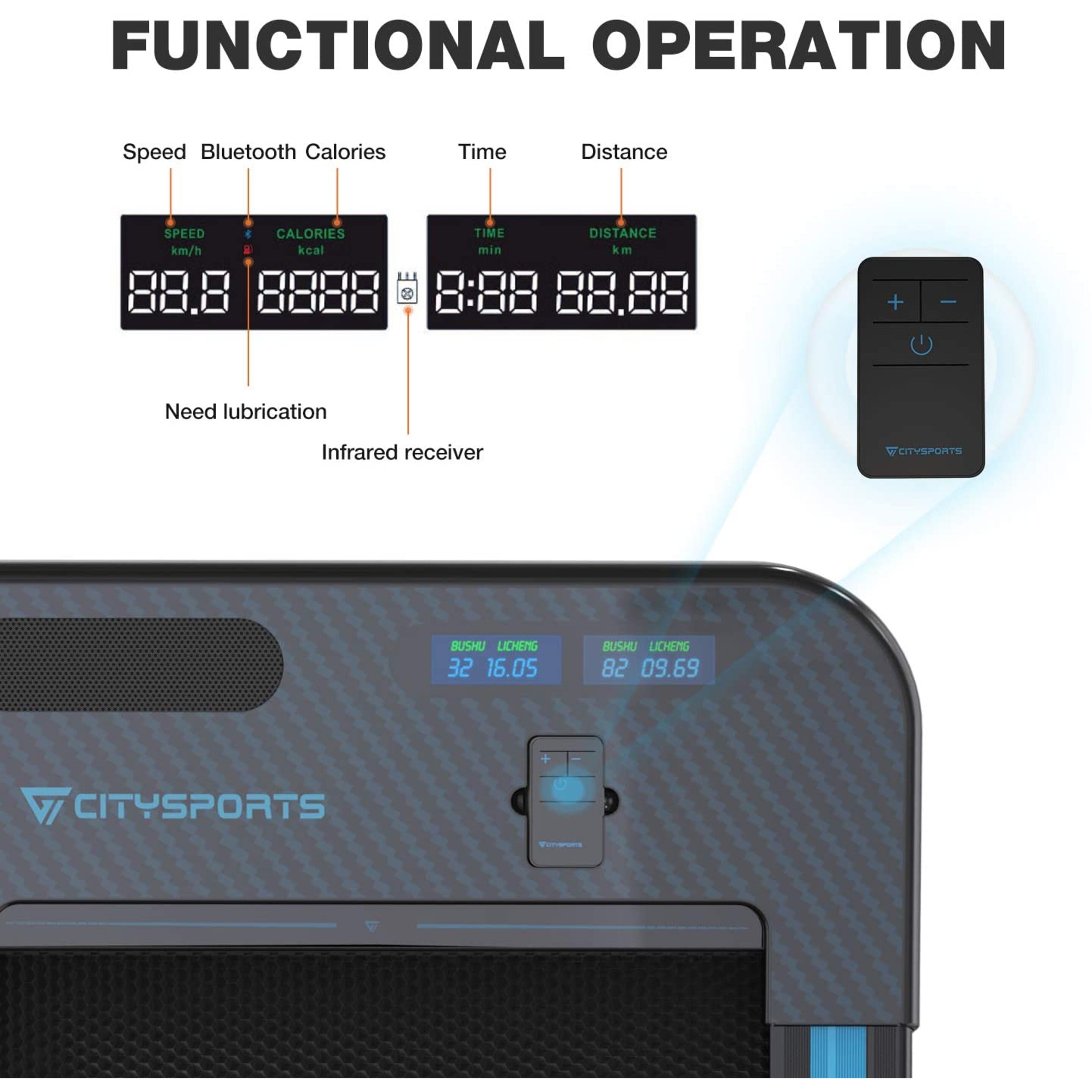 Cinta De Correr Caminar Plegable 440w, Apoyabrazos Y Control Remoto Controlables