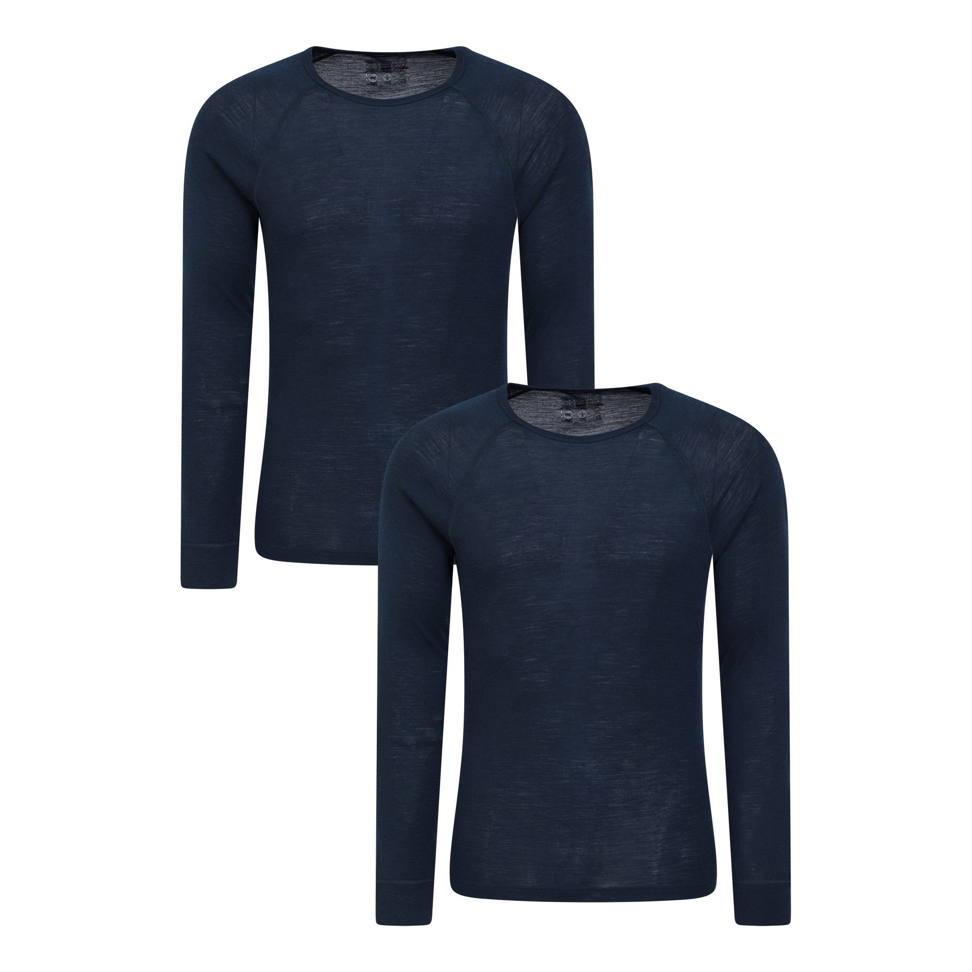 Camiseta Interior Deportiva De Lana De Merino Pack De 2 Mountain Warehouse - azul-marino - 