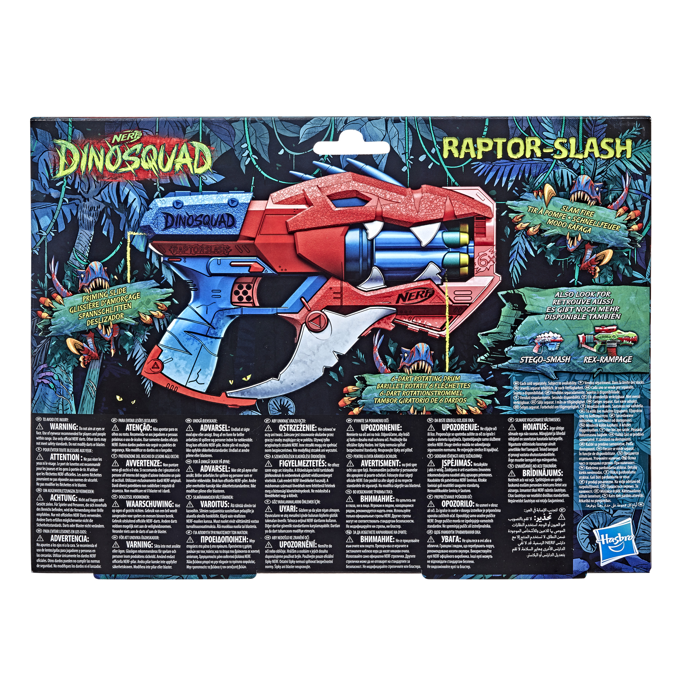 Lanzador Nerf Dinosquad Raptor-slash