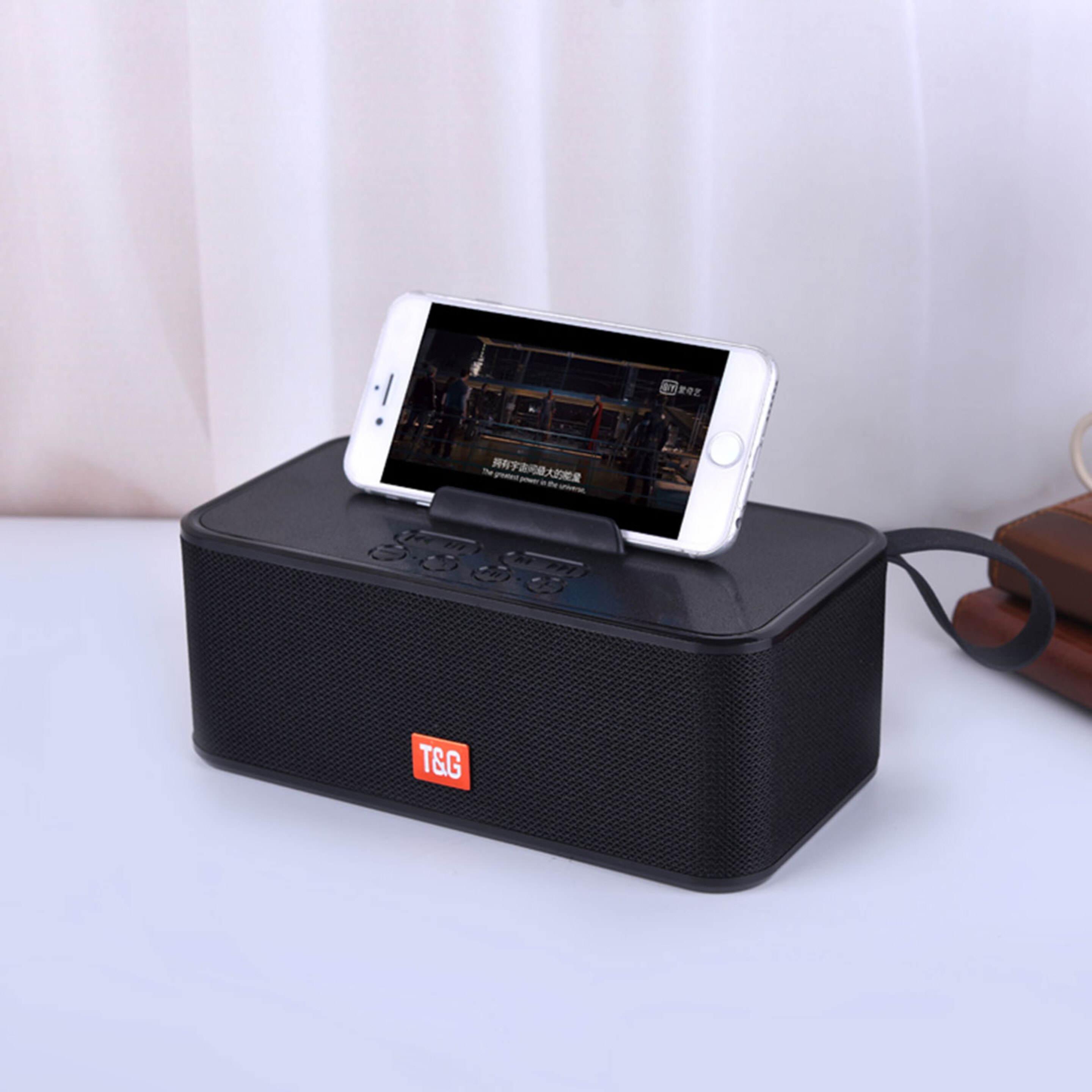 Bluetooth Speaker 5.0 Portátil Com Tg806 Titular Do Telefone Smartek