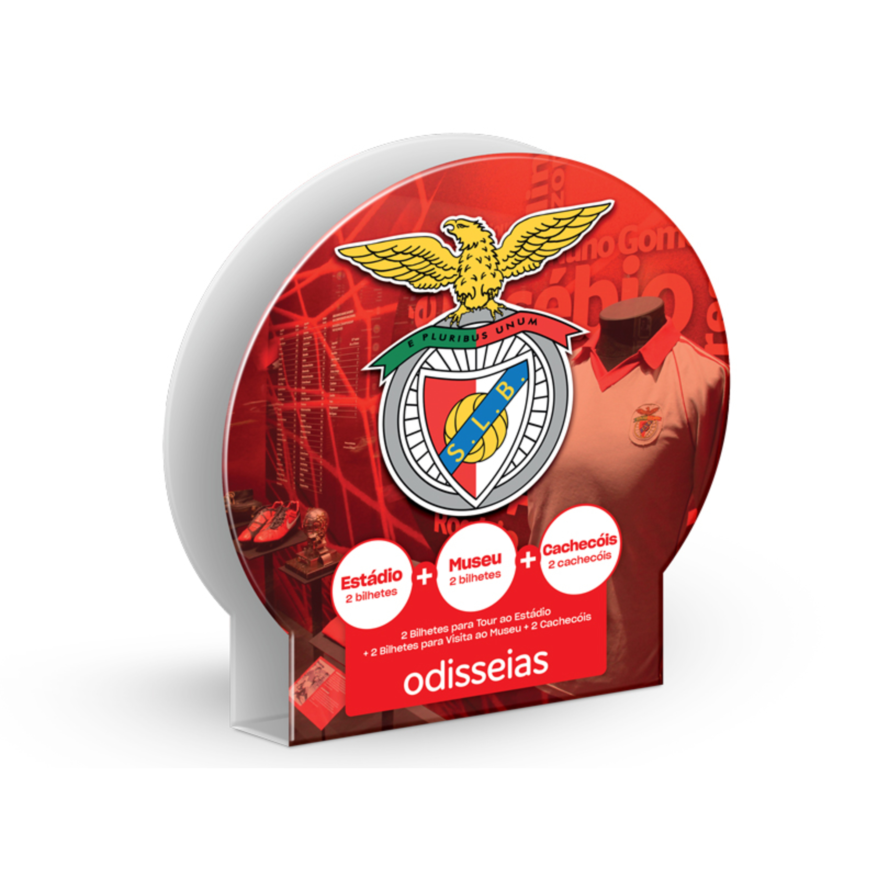 Pack Presente Odisseias - Sport Lisboa E Benfica | Tour Ao Estádio E Museu + Cachecóis