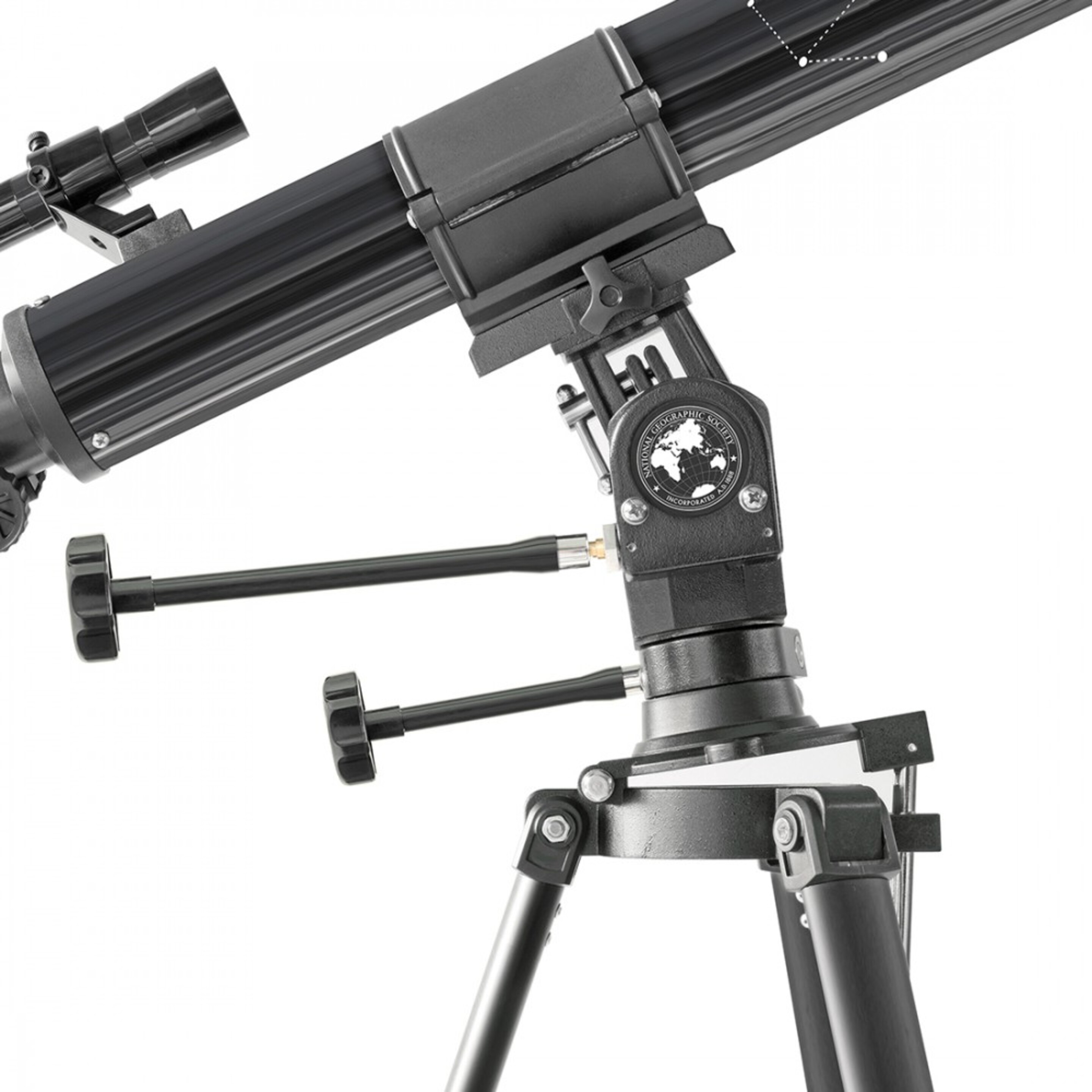 Telescópio Astronómico Refractor Starter 70/900 Com Câmara Wifi 1.25" National Geographic - Preto | Sport Zone MKP