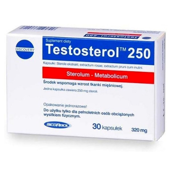 Testosterol 250 - 30caps - Megabol - Sin Sabor