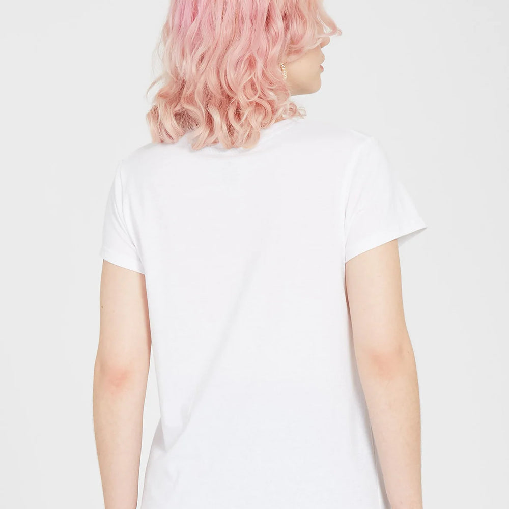T-shirt Volcom Stone Blanks Tee Branca Para Menina