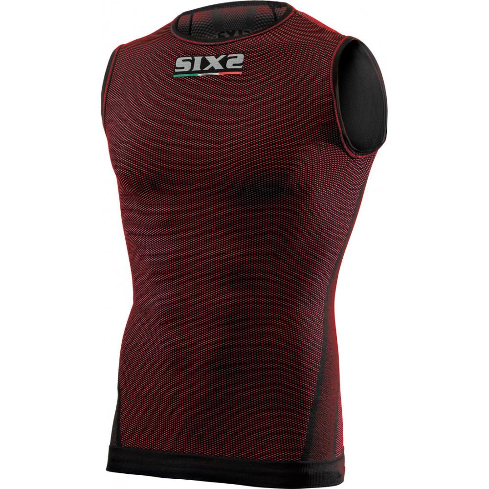 Camiseta Tecnica Carbon Underwear Sixs Smx - rojo-negro - 