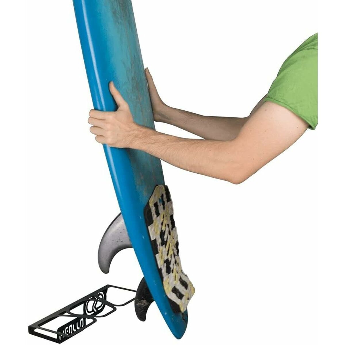 Soporte De Pared Para Tabla De Surf Meollo  4 X 15 X 15 Cm (1 Unidad)