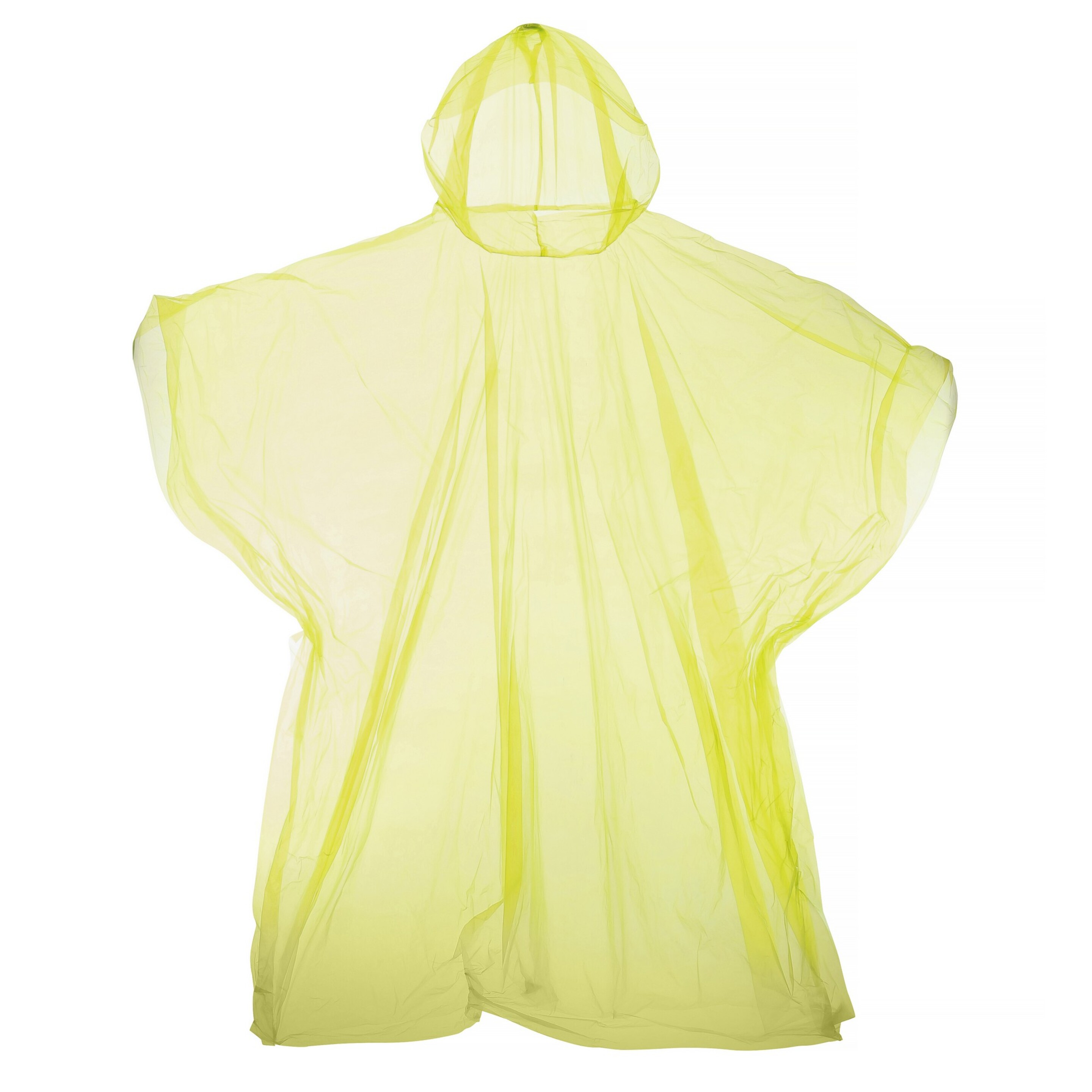 Poncho Reutilizable De Plástico Con Capucha Universal Textiles (Amarillo)