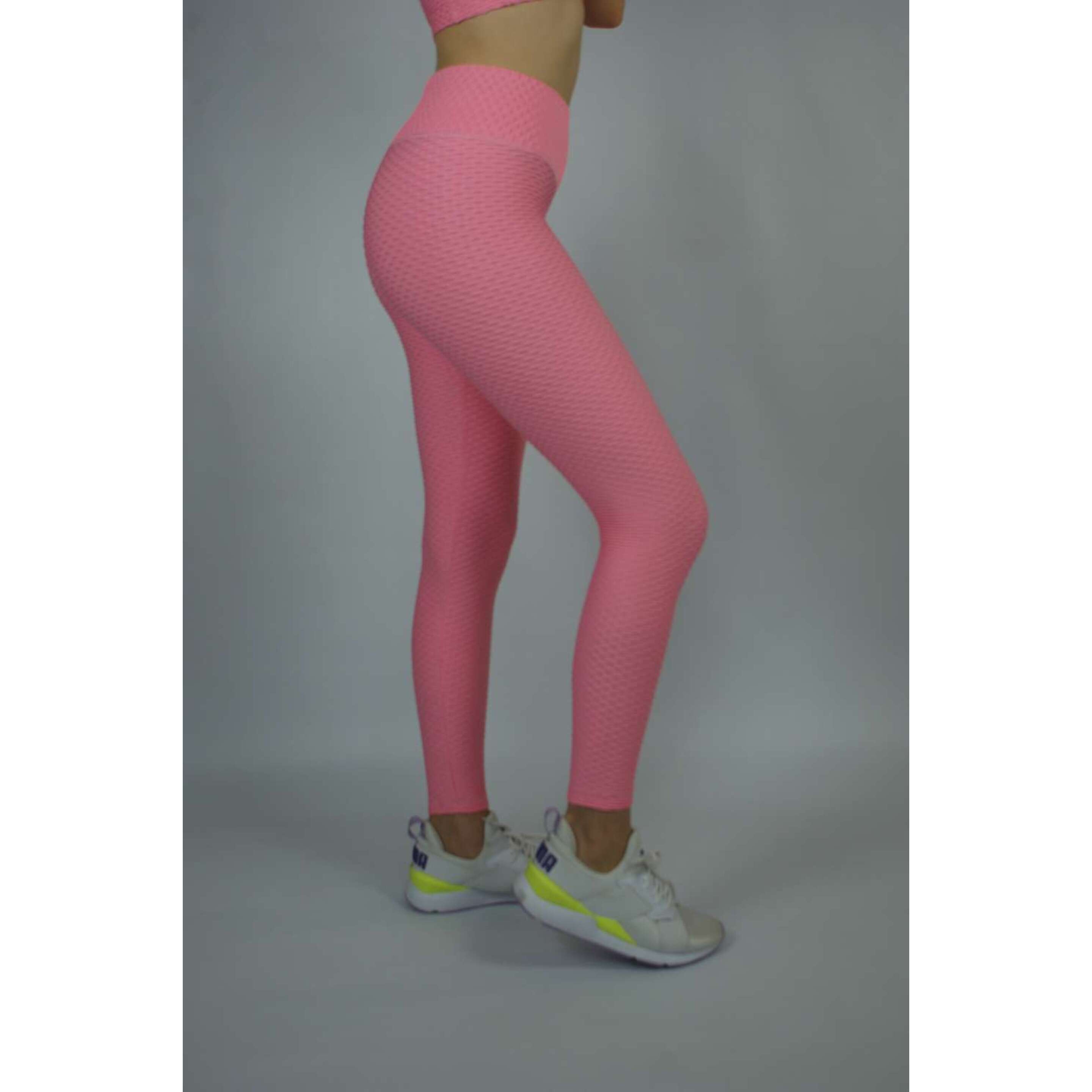 Legging Deportivo Mujer Brocado Rosado