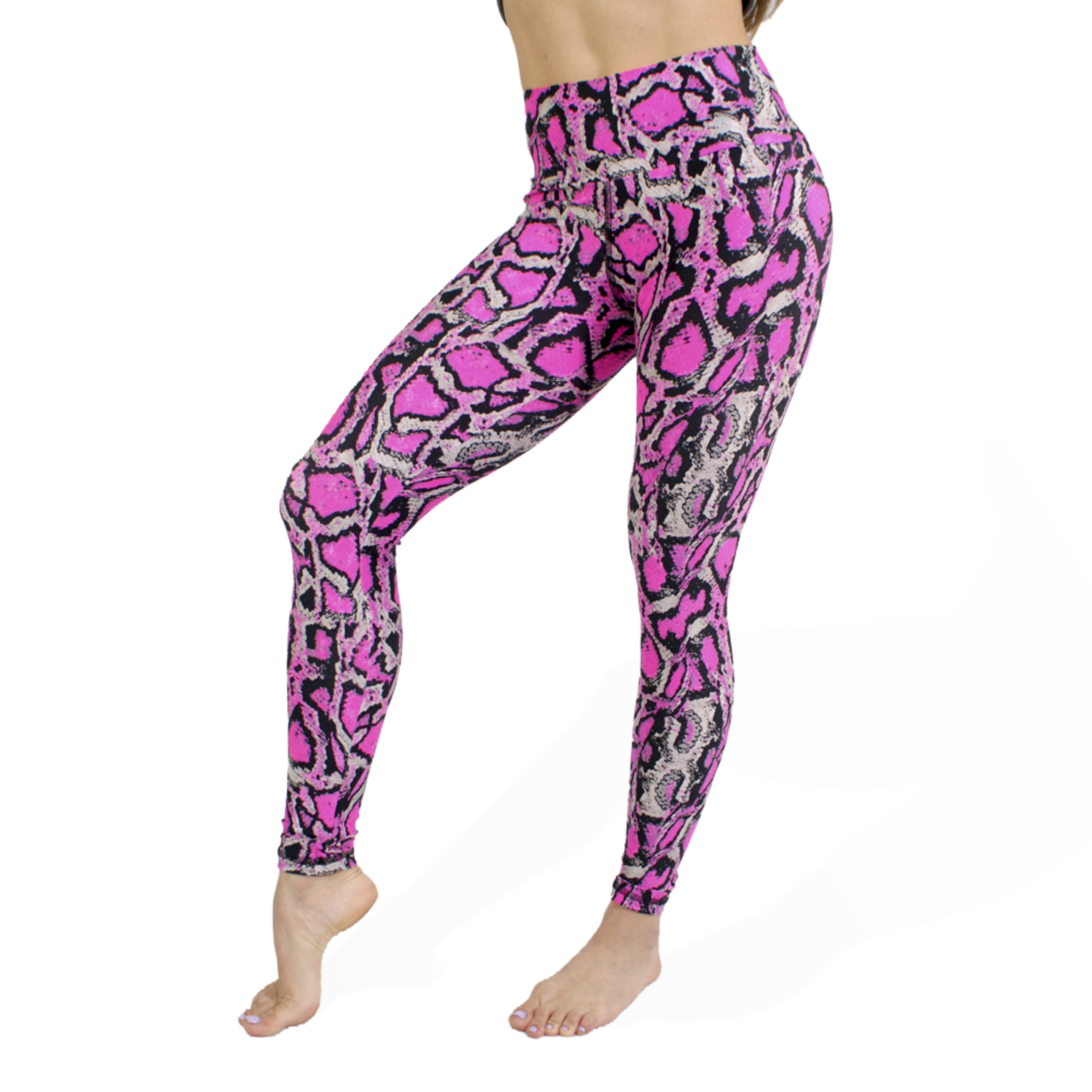 Legging Deportivo Pink Leopardo Carioca Activewear - fucsia-negro - 