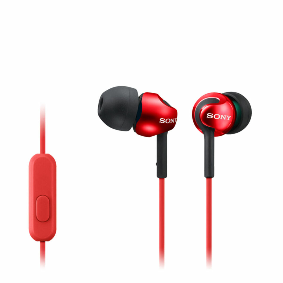 Auriculares Con Micrófono Sony Mdr-ex110ap - Rojo - Auriculares Con Micrófono  MKP