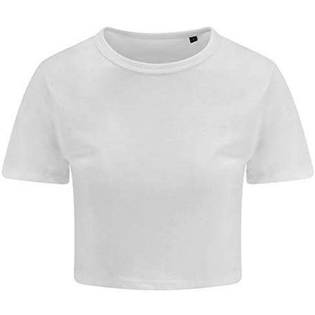 Just Ts  Camiseta Estilo Cropped Awdis - blanco - 