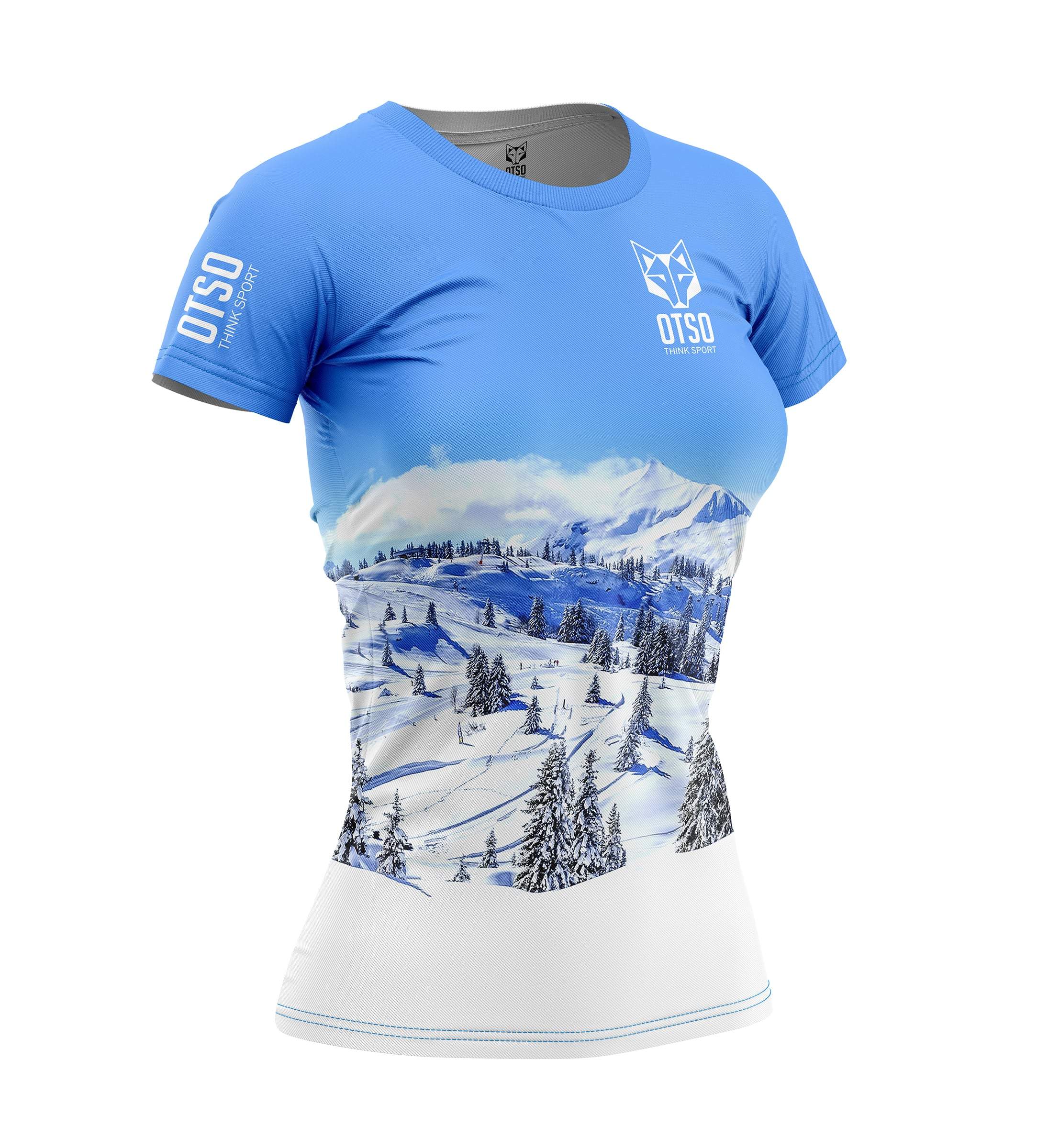 Camiseta Manga Corta Snow Forest - azul - 