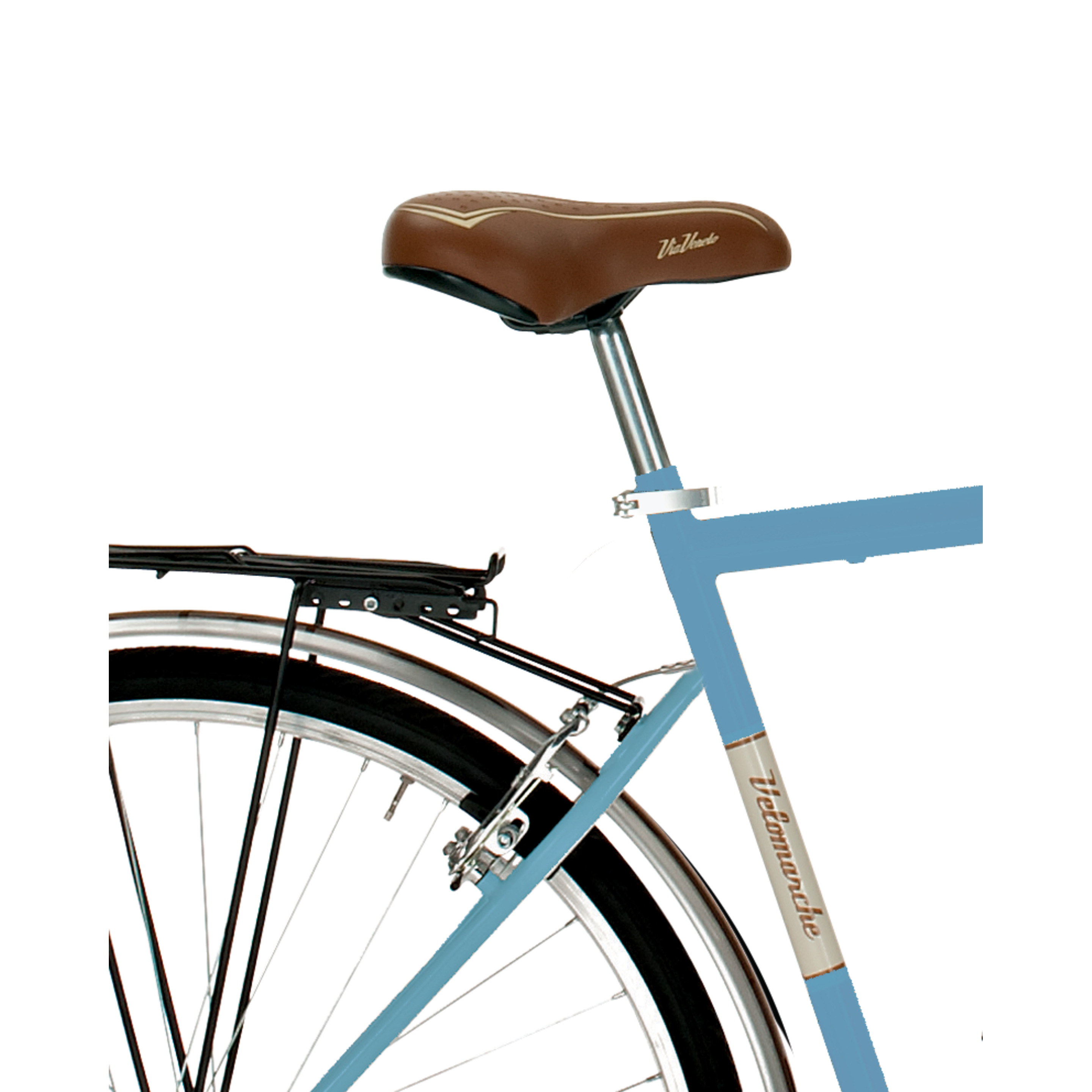 Bicicleta Via Veneto 605man, Cuadro De Acero De 50cm, Ruedas De 700x35c, 6 Velocidades Azul