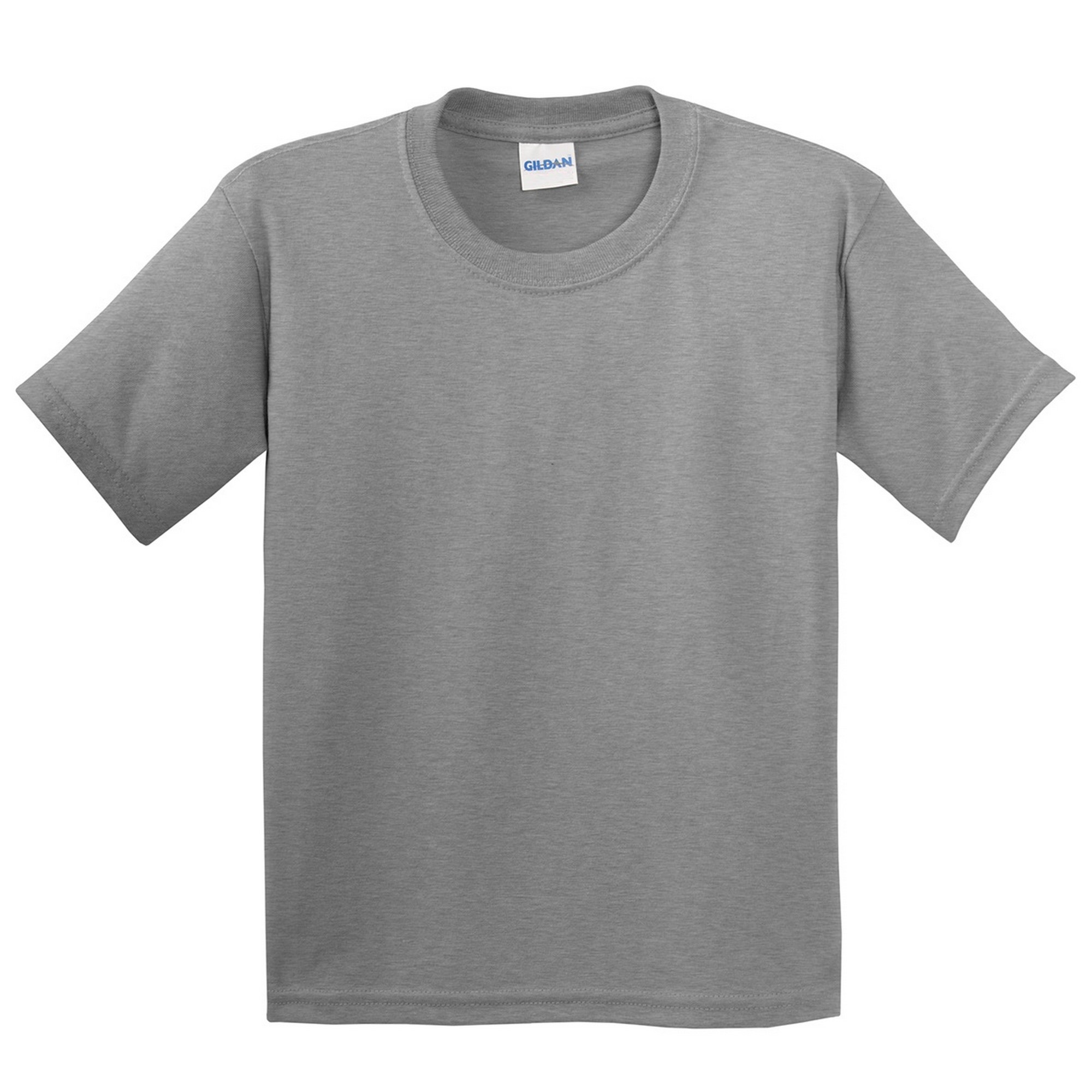Camiseta Básica De Manga Corta Estilosa Suave Gildan - gris - 