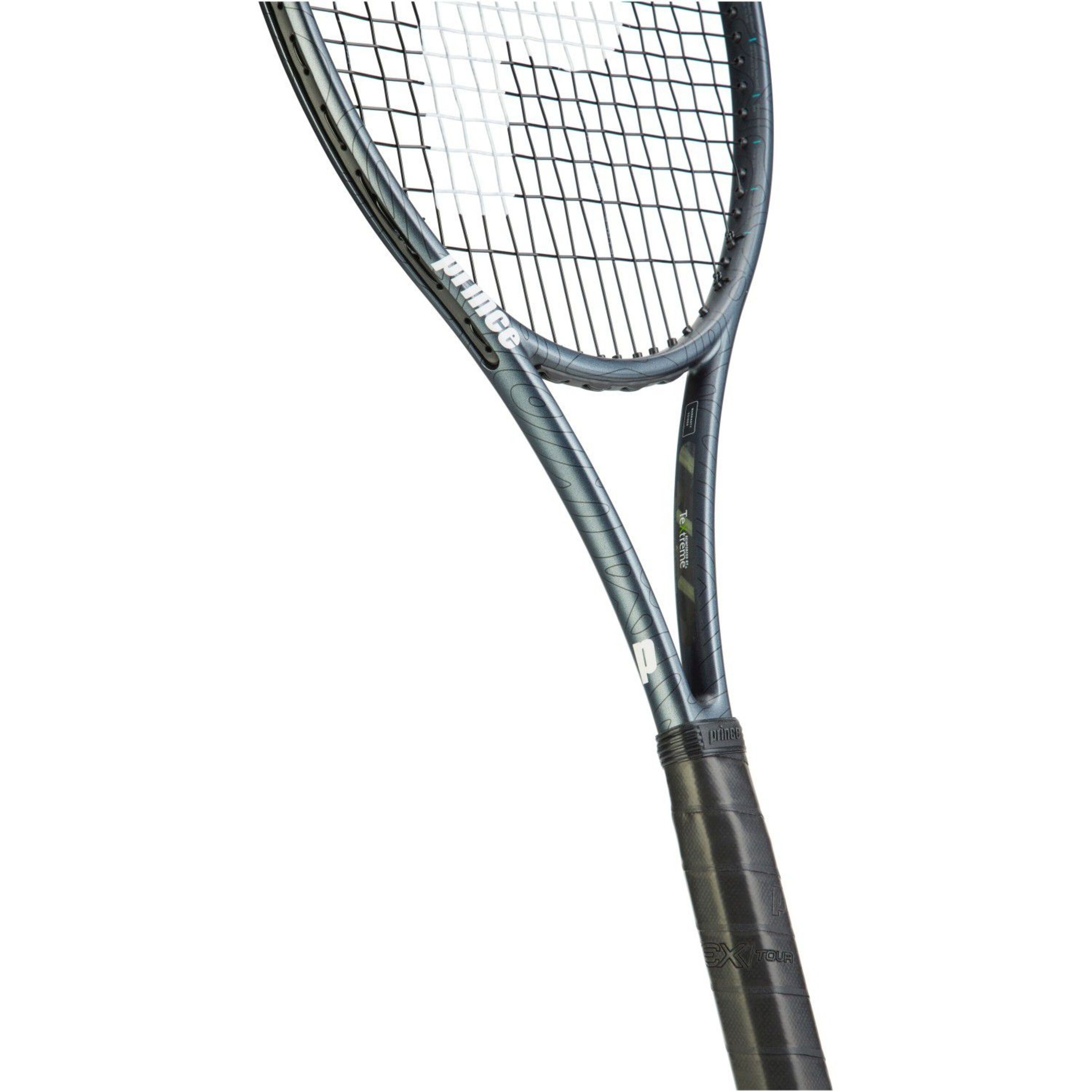 Raqueta De Tenis Prince Txt2.5 Phantom 100x (18x20) 320 G (sin Encordar Y Sin Funda) - Gris  MKP