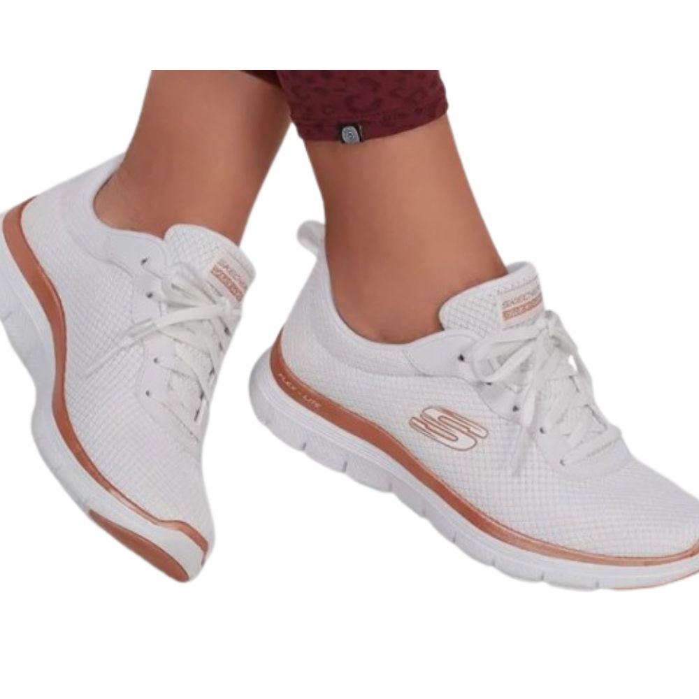Sapatos Esportivos Mulskechers Graceful Get Connected. Branco