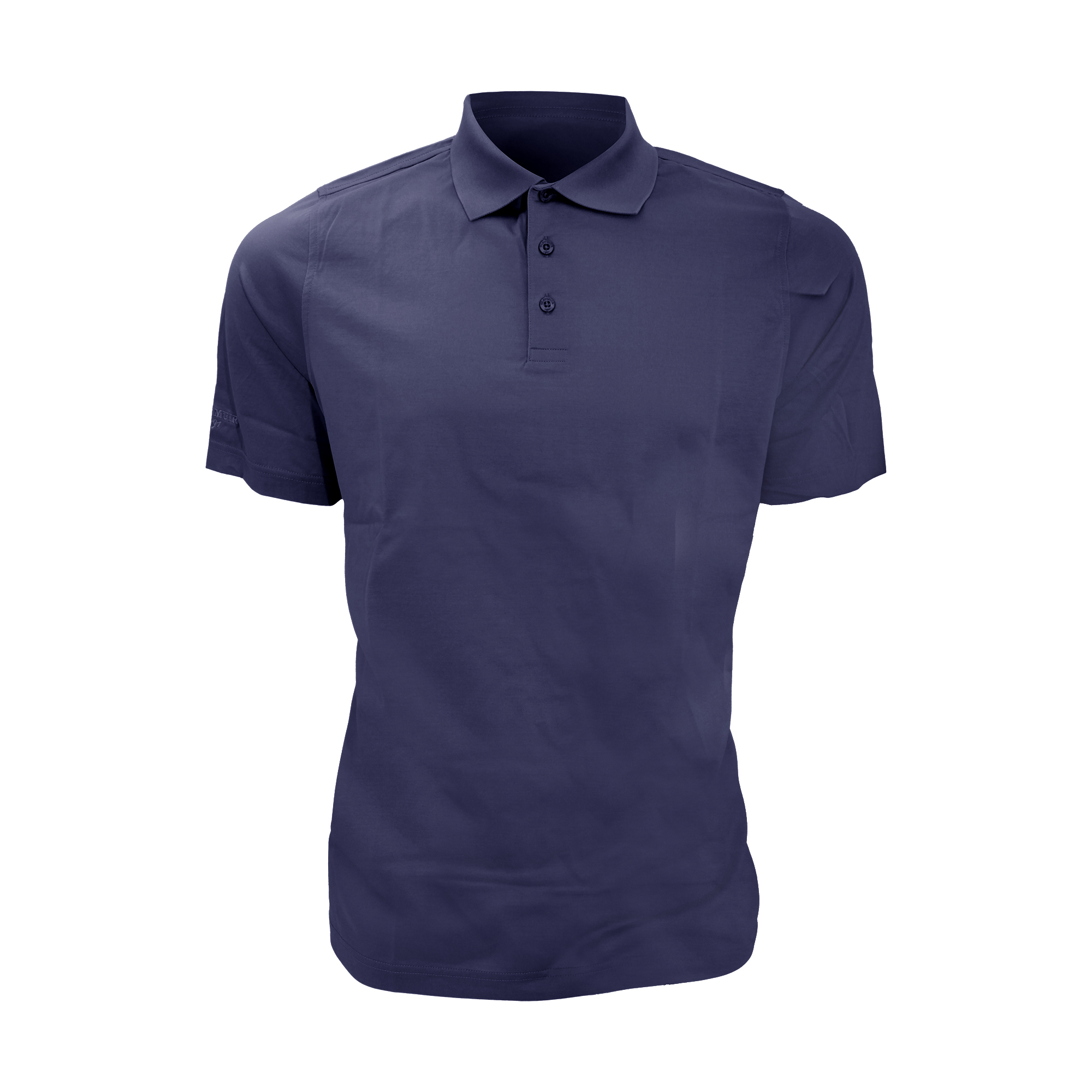 Polo De Manga Corta Lisa Con Brillo Para Hombre/caballero. Glenmuir (Azul)