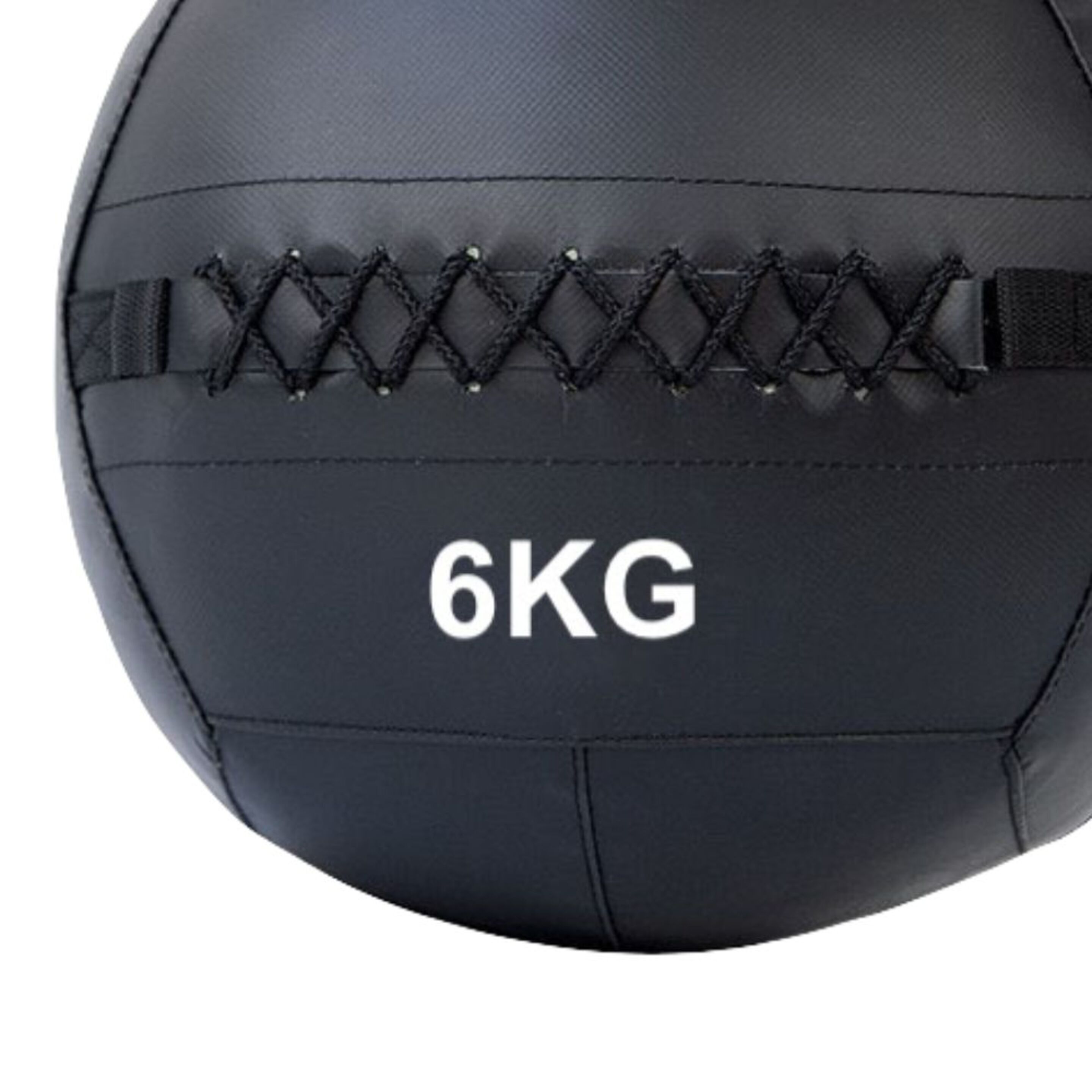 Wall Ball Doble Costura 6kg - Negro - Wall Ball Doble Costura 6kg  MKP