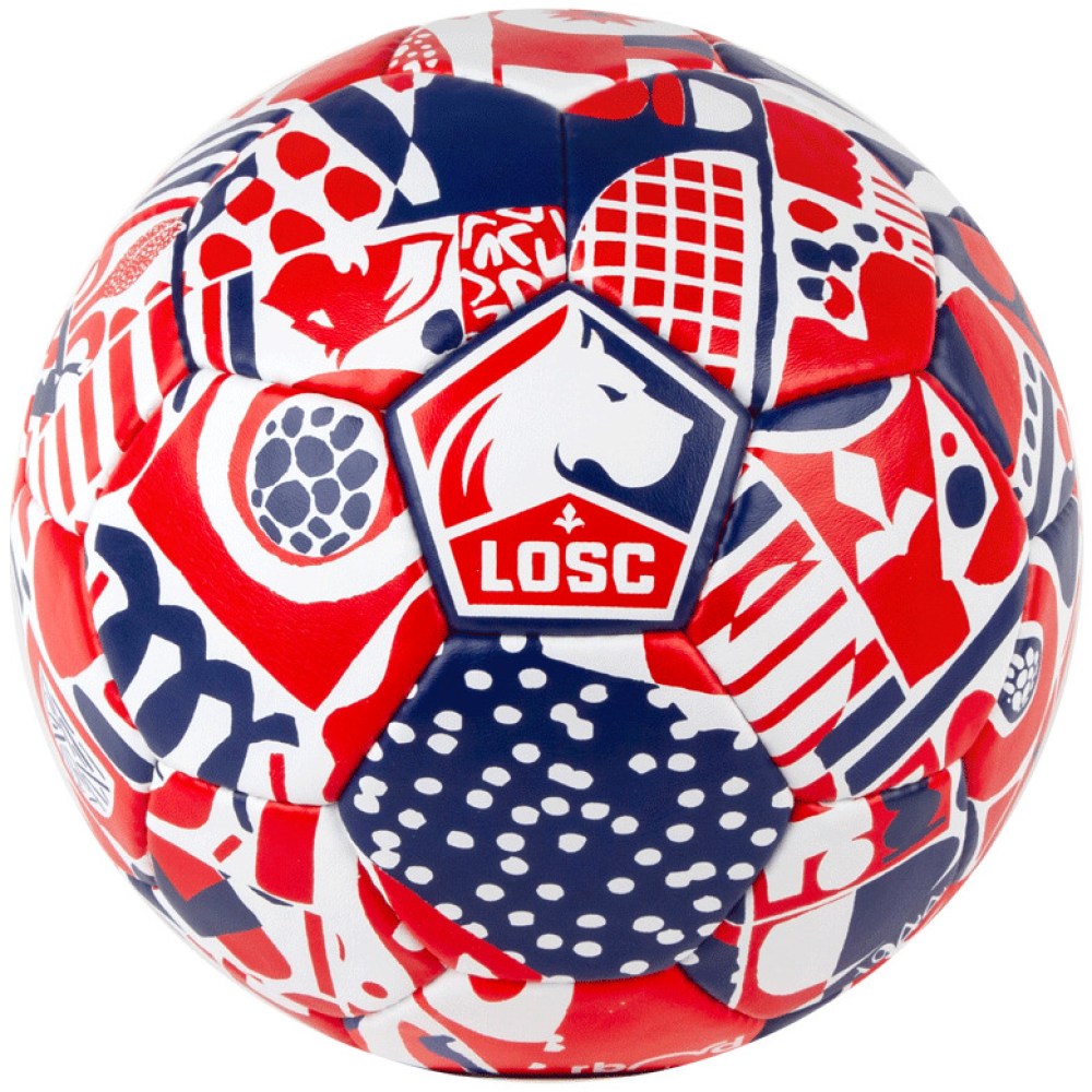 Bola De Futebol Rebond Losc Lille - azul-rojo - 