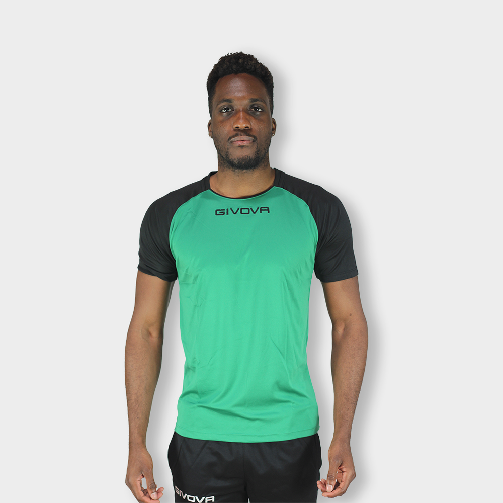 Camisa De Futebol Givova Capo Verde/preto Poliéster