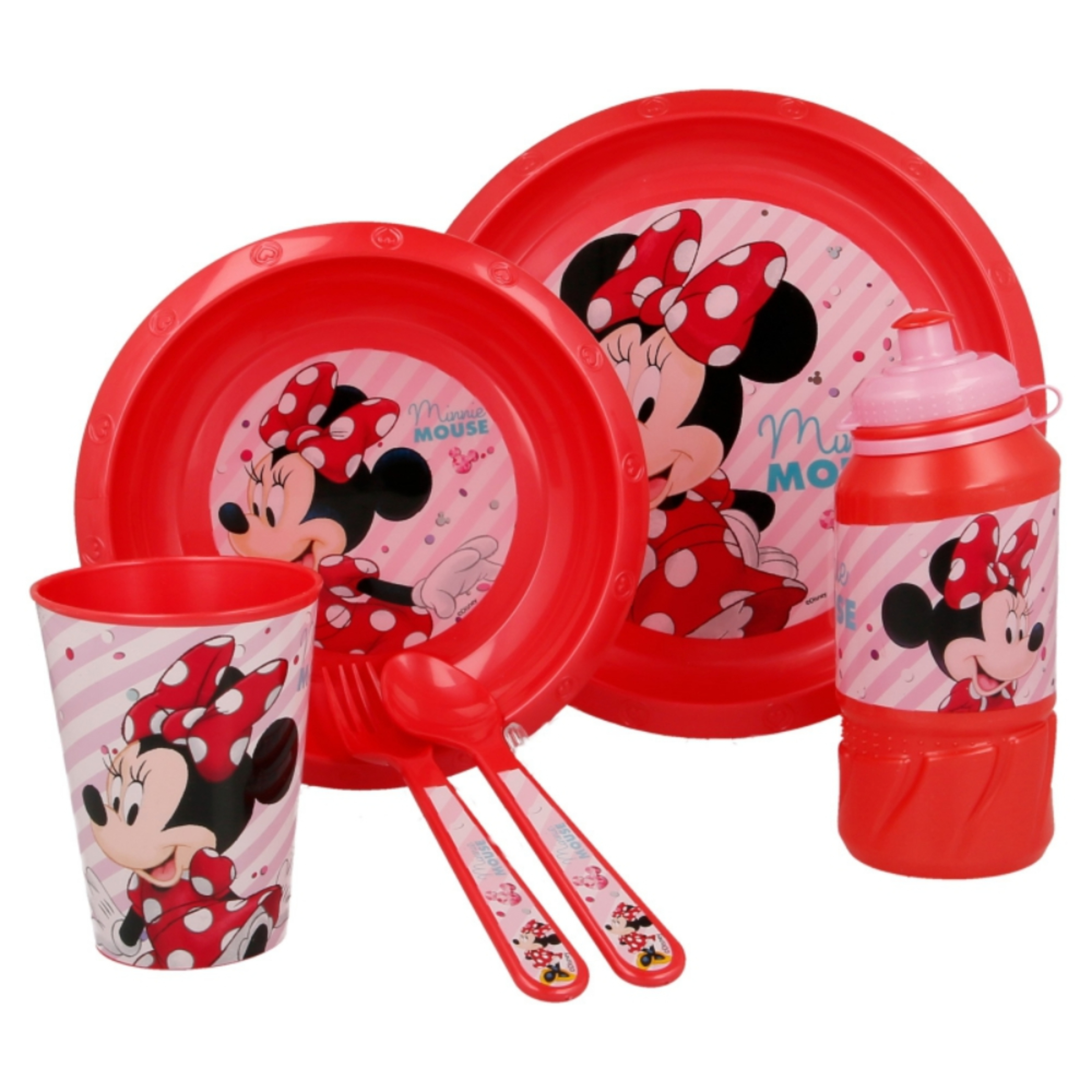 Set De Menaje Minnie Mouse 62393 - rojo - 