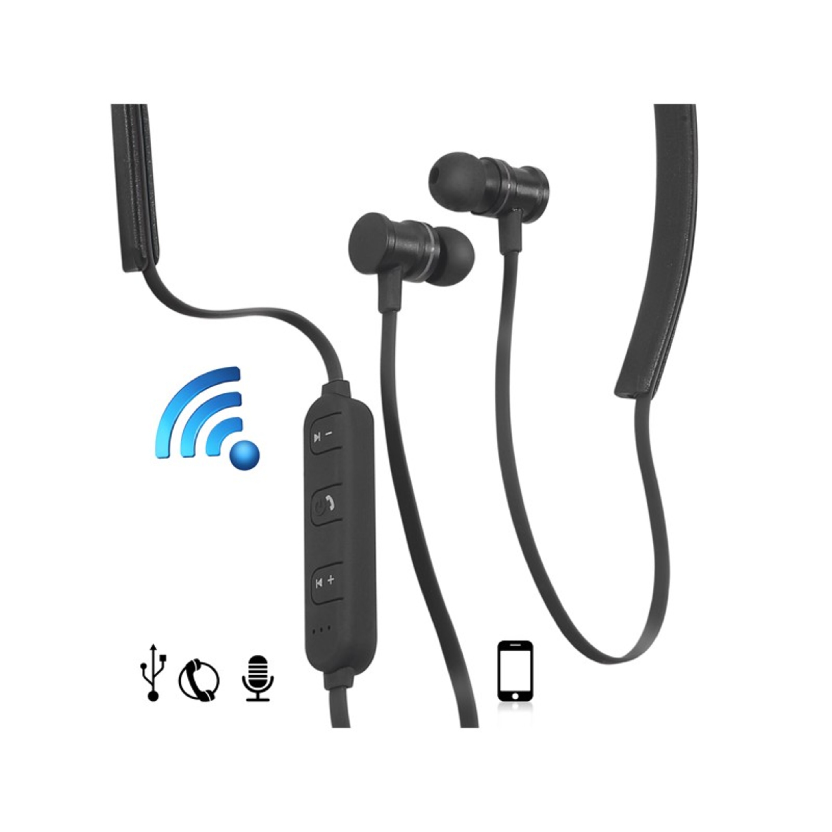 Auricular Bluetooth Sport Design Negro