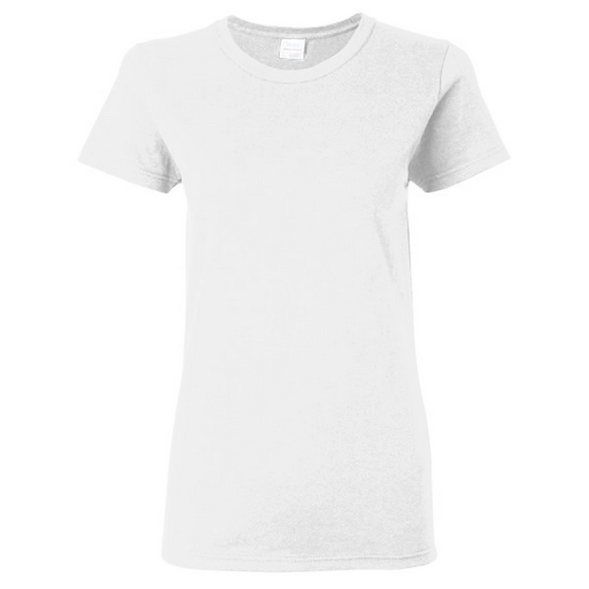 Camiseta De Algodón Grueso De Manga Corta Gildan Missy - blanco - 