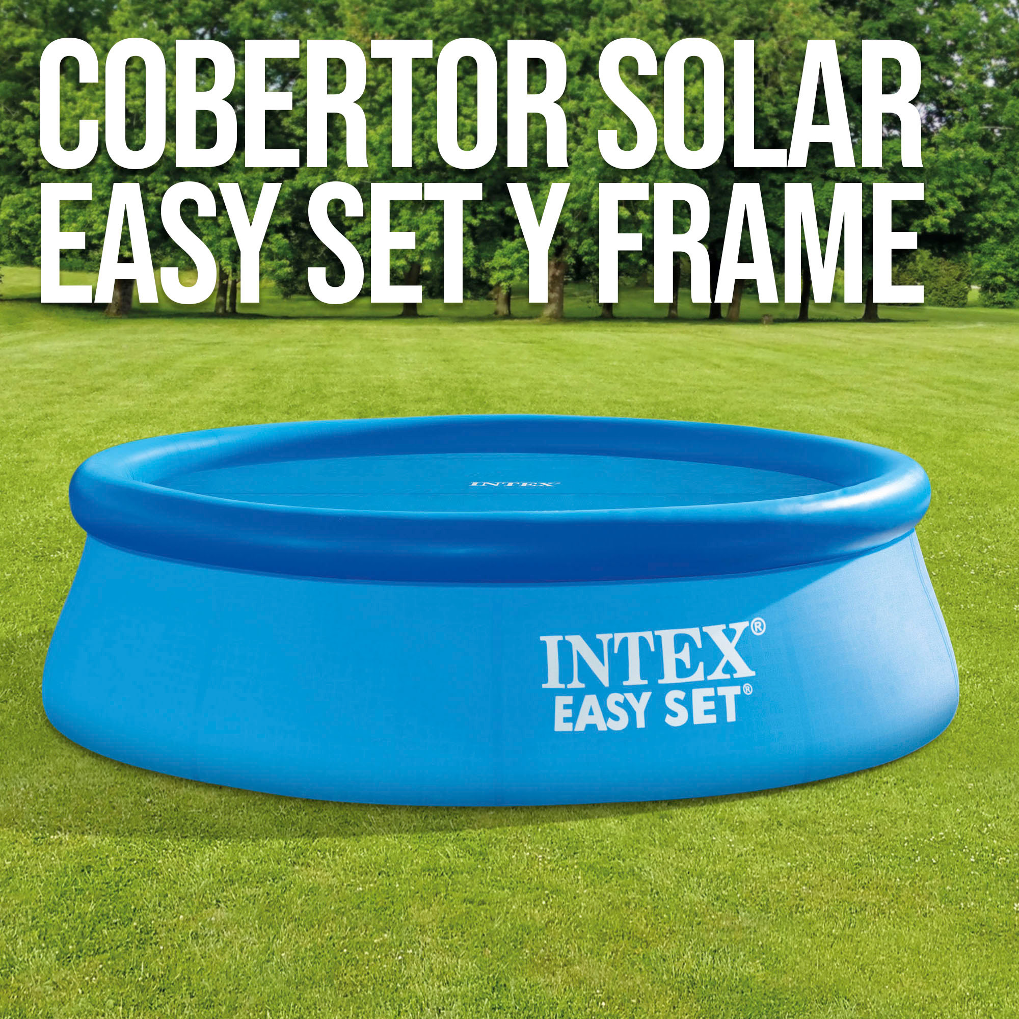 Cobertor Solar Intex Piscinas Easy Set O Metal Frame 366 Cm De Diámetro