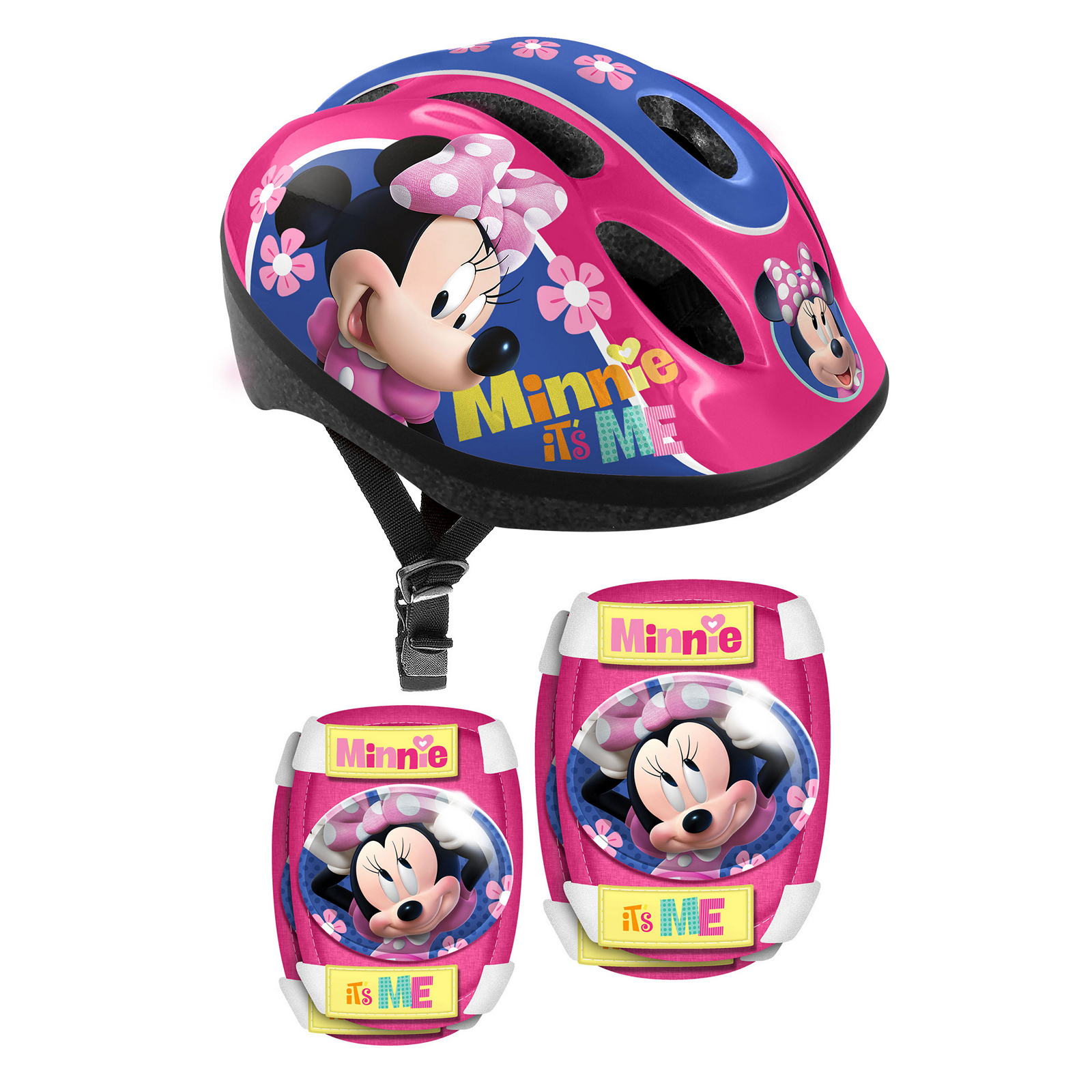 Capacete E Proteções Criança Minnie Mouse Tam. 53-56 Cm - rosa - 