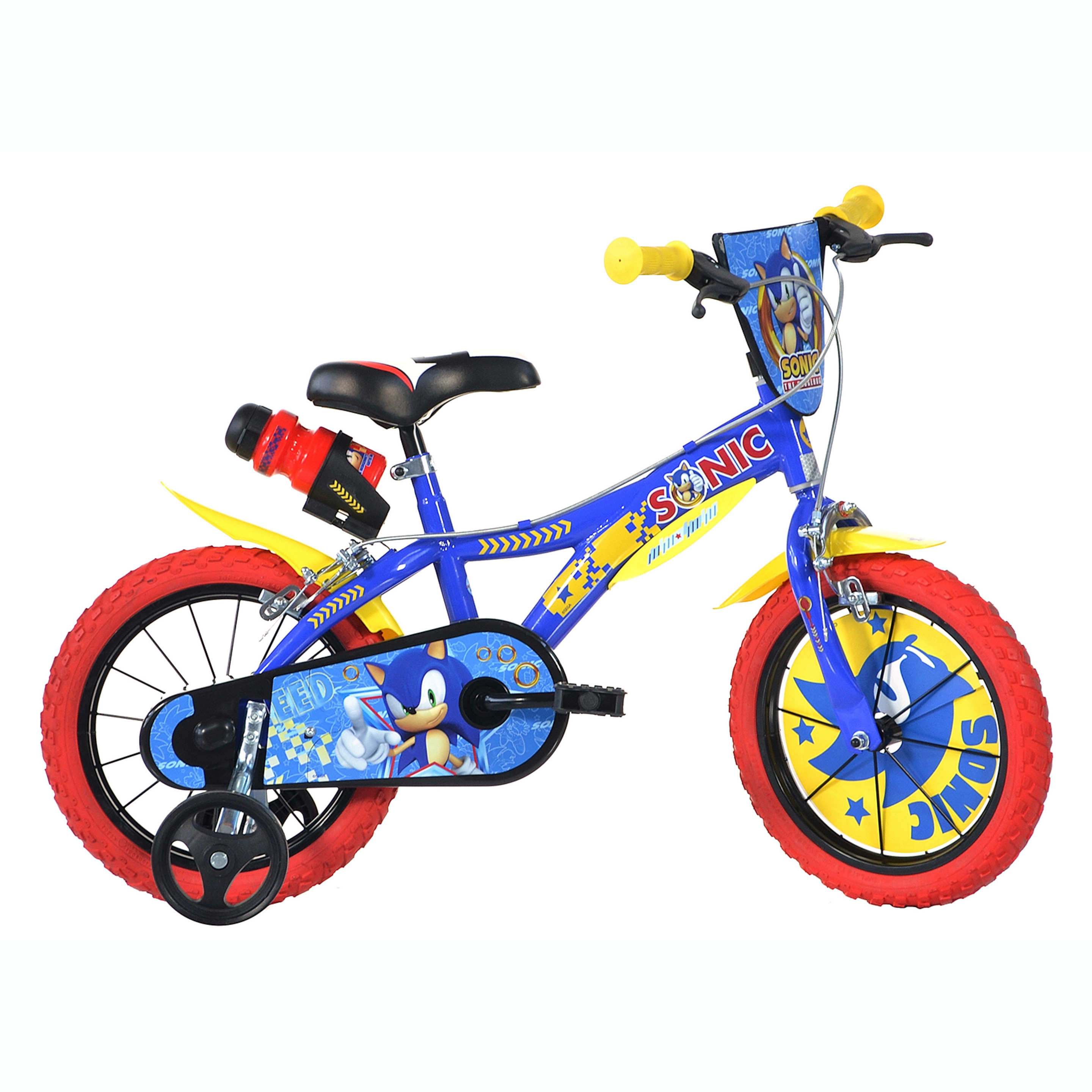 Bicicleta Criança Sonic 14 Polegadas 4-6 Anos - azul - 